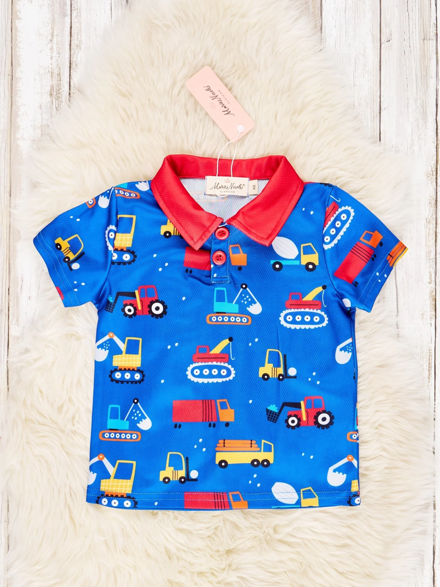 Blue Construction Polo - Image 3