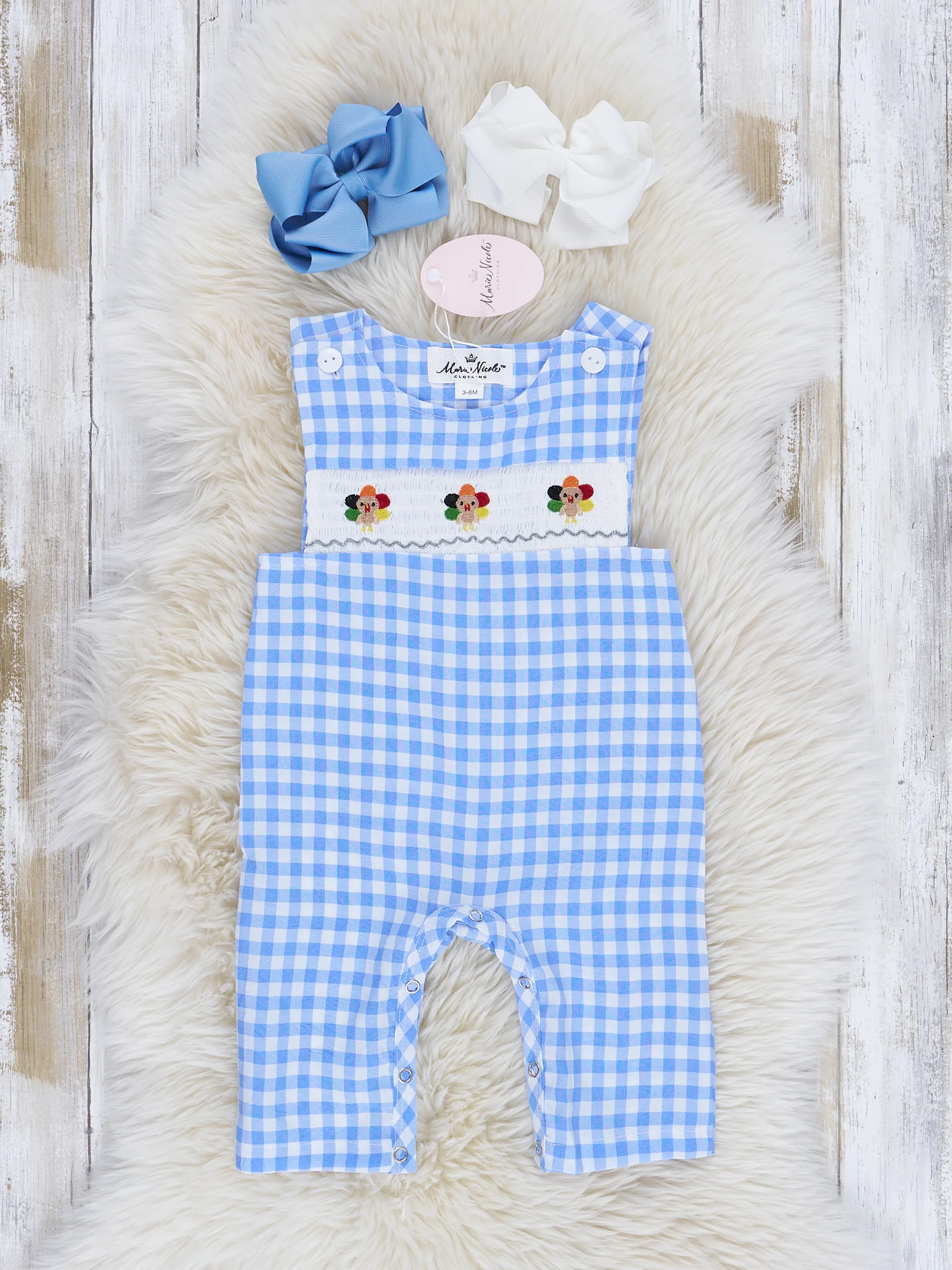 Blue Gingham Turkey Johnny