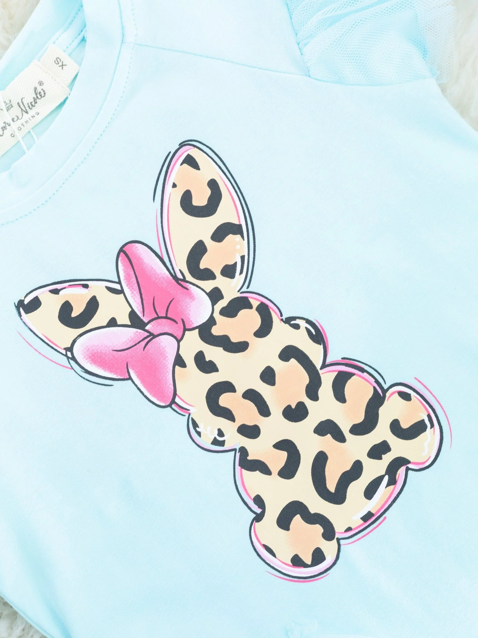 Blue Leopard Bunny Tulle Outfit - Image 3