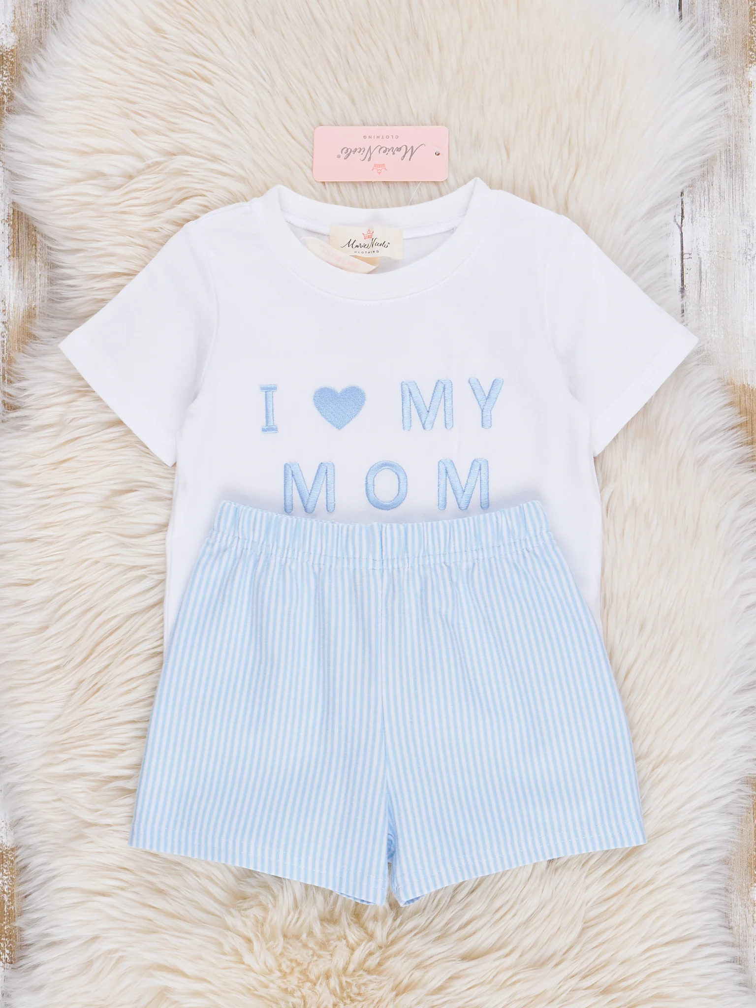 Blue Mom Love Outfit - Image 2