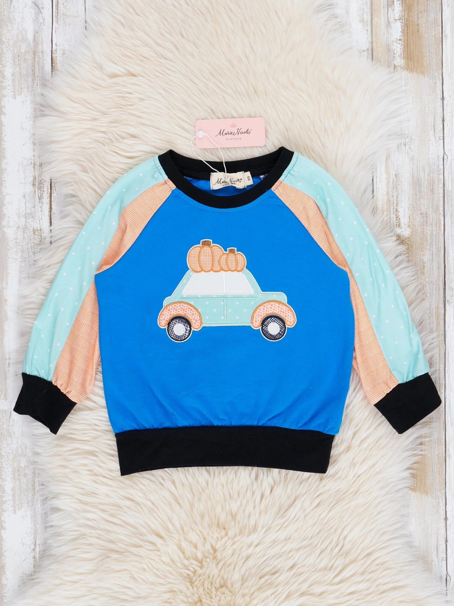 Blue Pumpkin Car Shirt