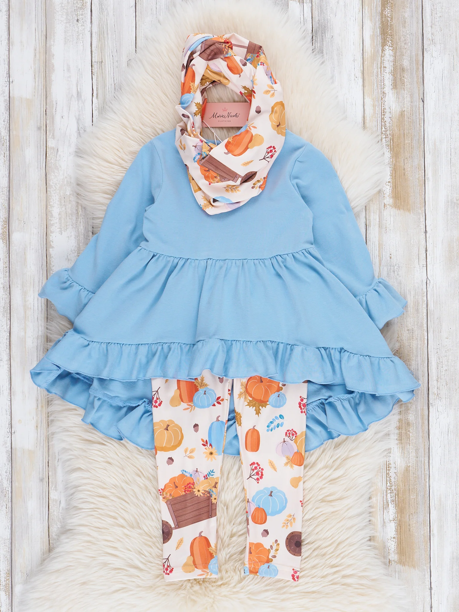 Blue Pumpkin Harvest 3 Piece Set