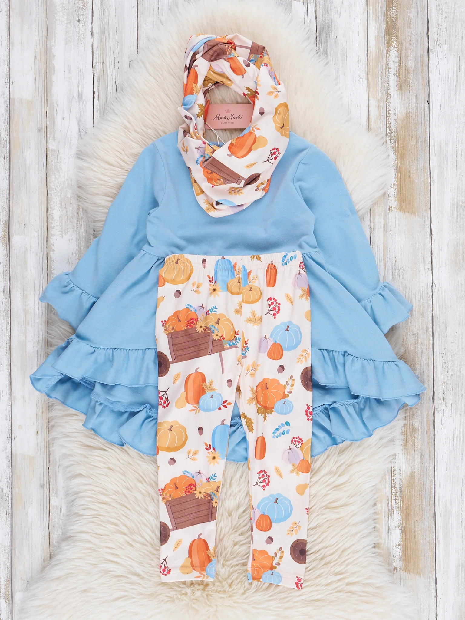 Blue Pumpkin Harvest 3 Piece Set - Image 3