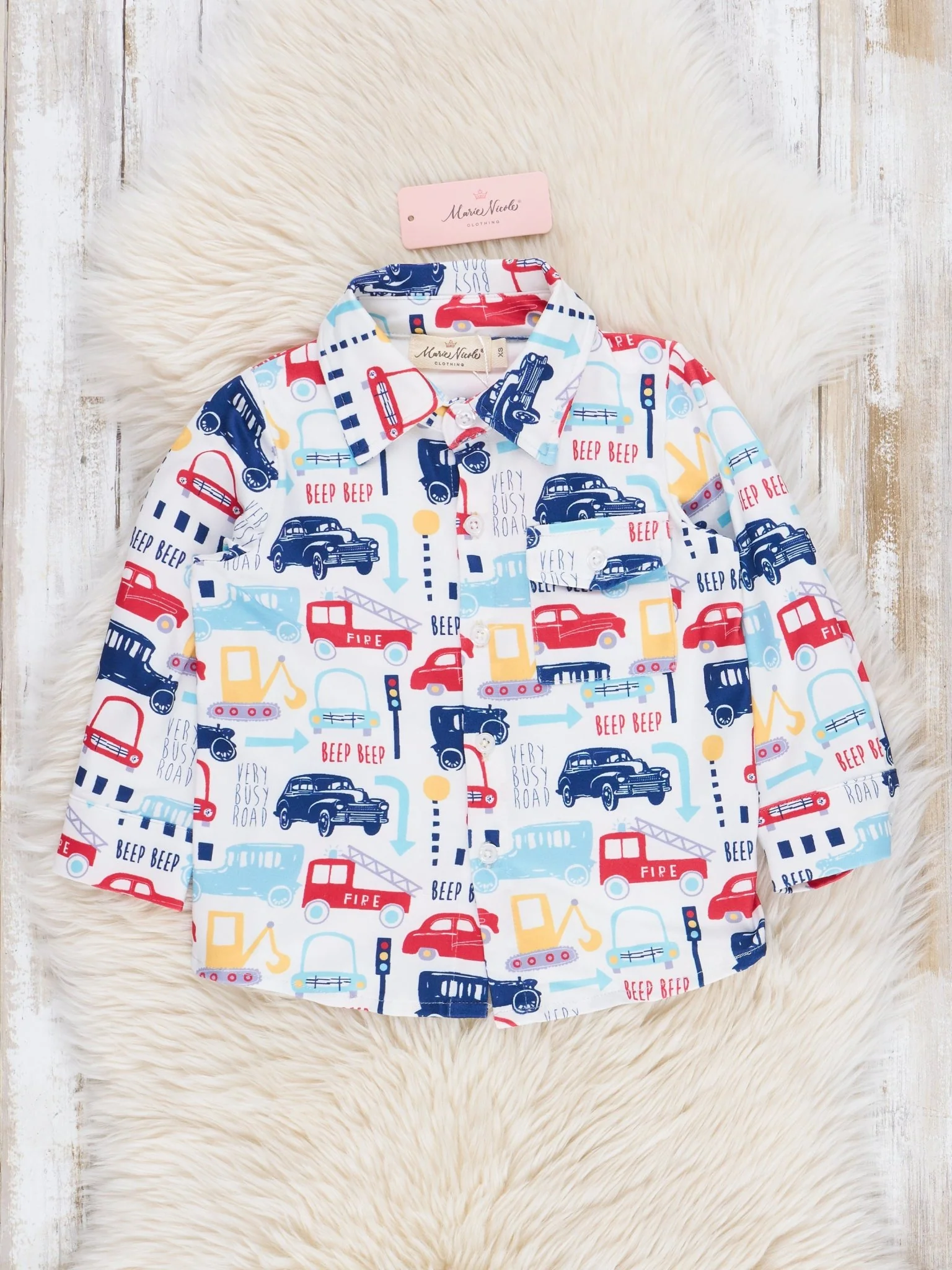 Blue Road Travelers Button Up Shirt