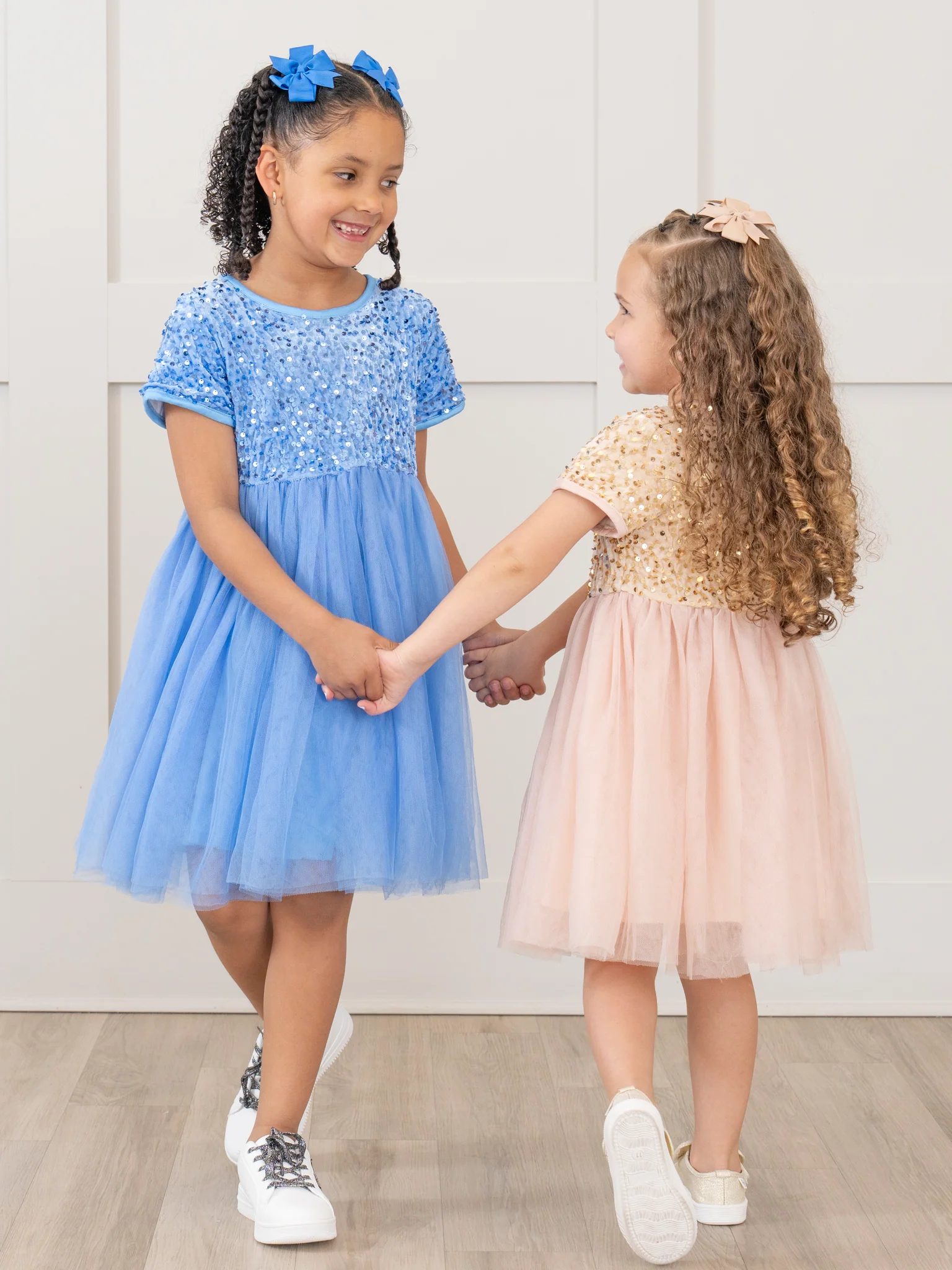 Blue Sparkly Tulle Swing Dress - Image 5