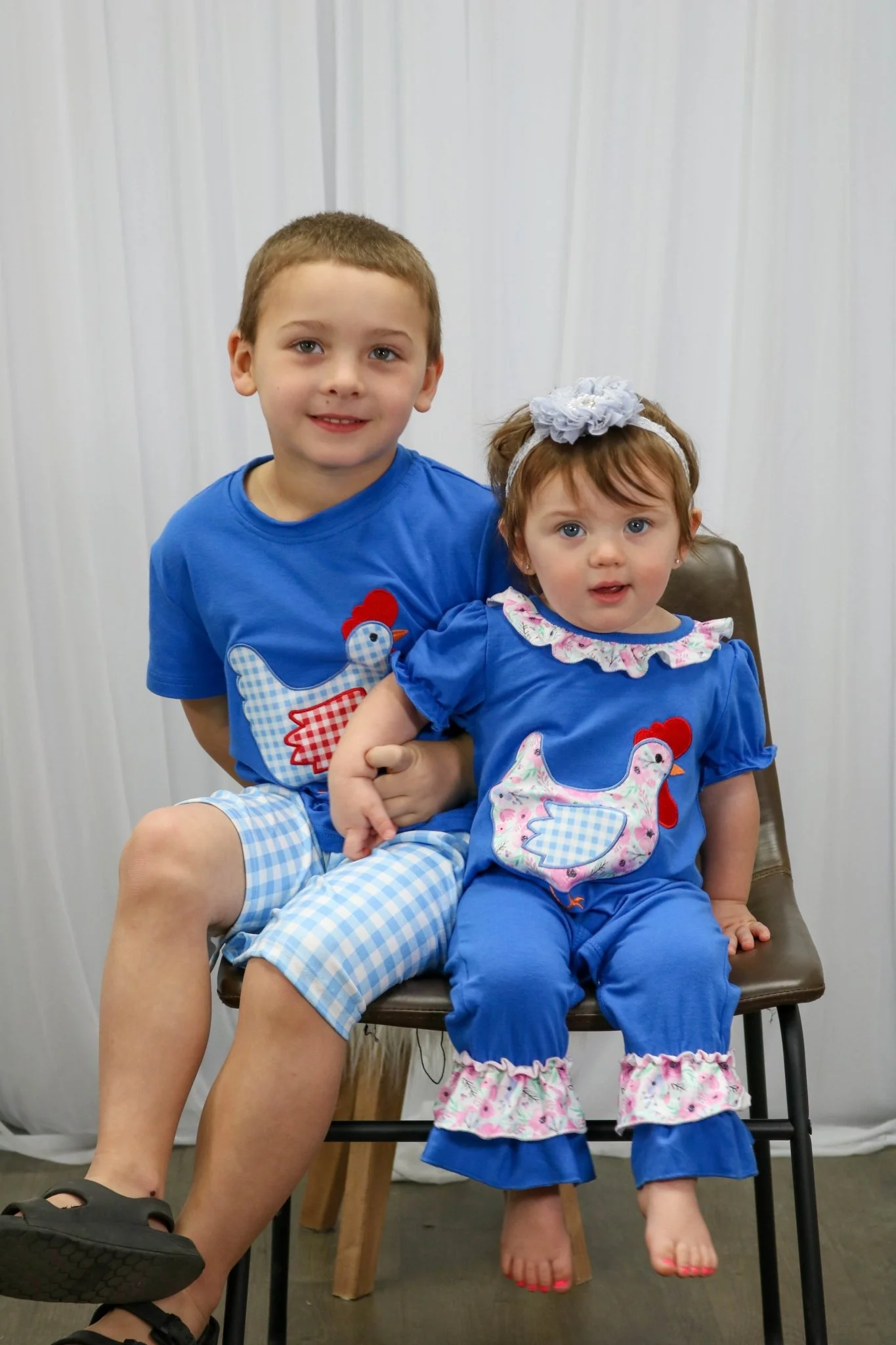Blue Spring Chicken Shirt & Shorts Outfit - Image 6