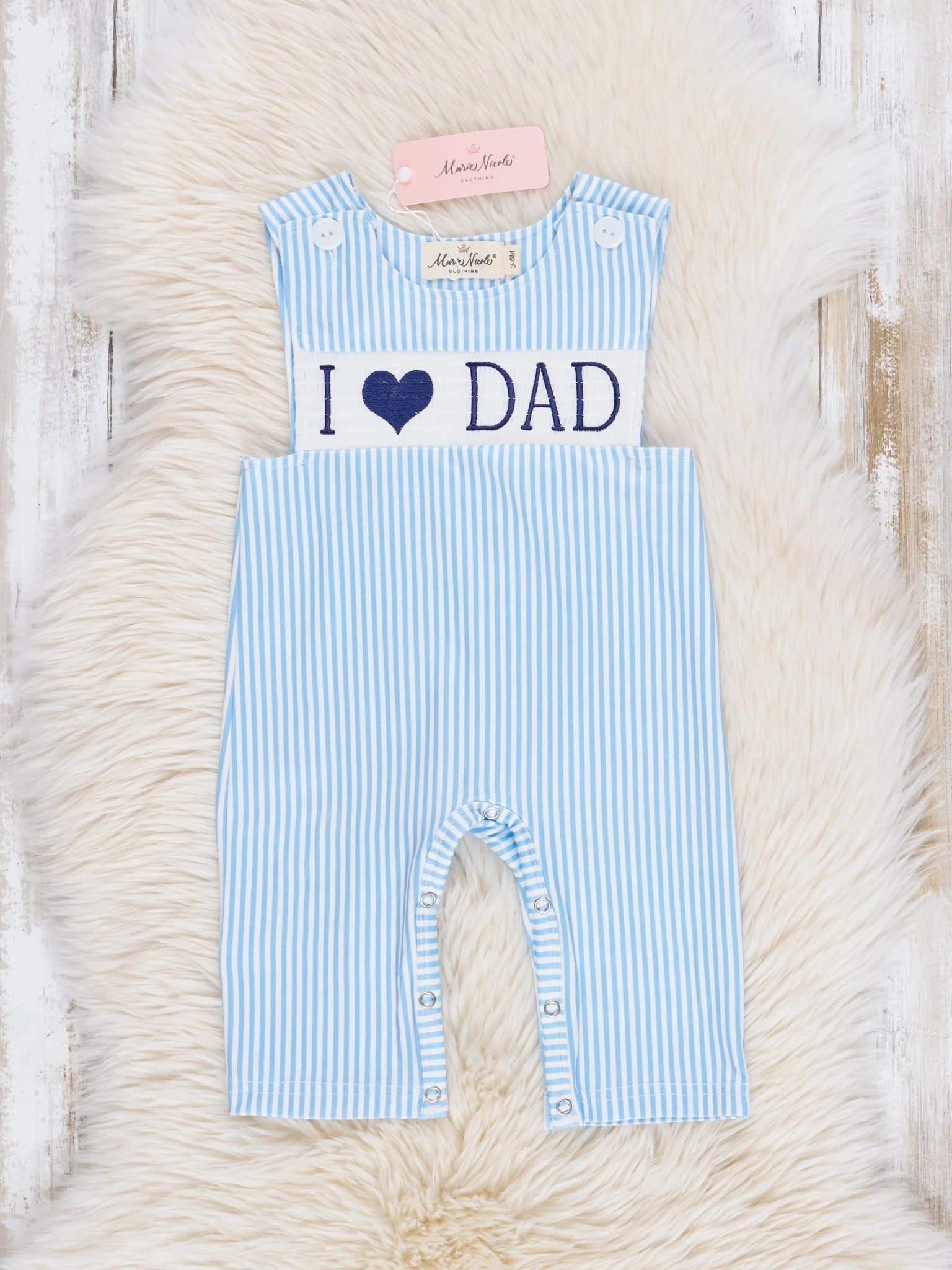 Blue Stripe Family Love Johnny - Image 5