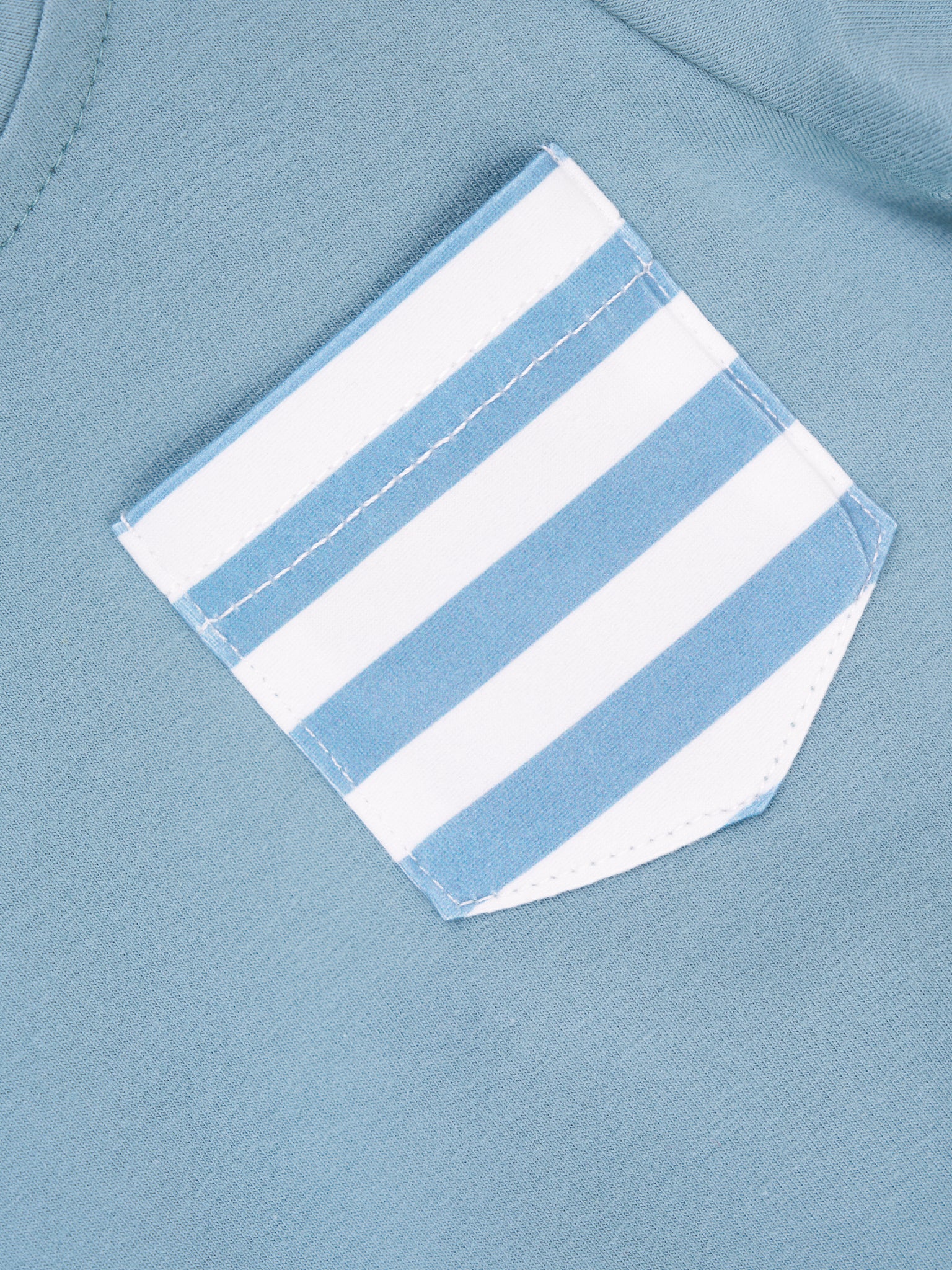 Blue Stripe Pocket Shirt - Image 2