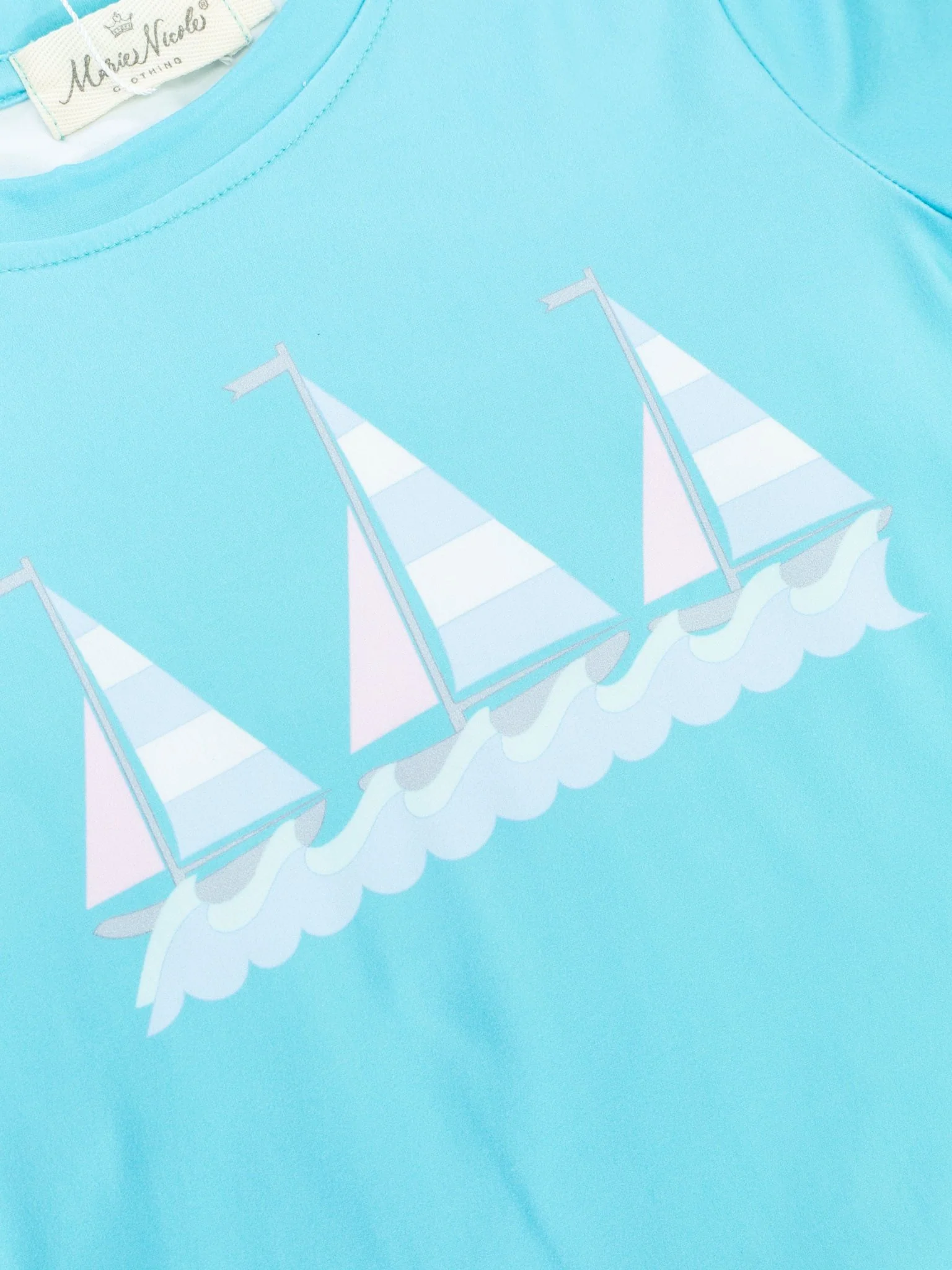 Blue Striped Sailboat Outfit - Image 3