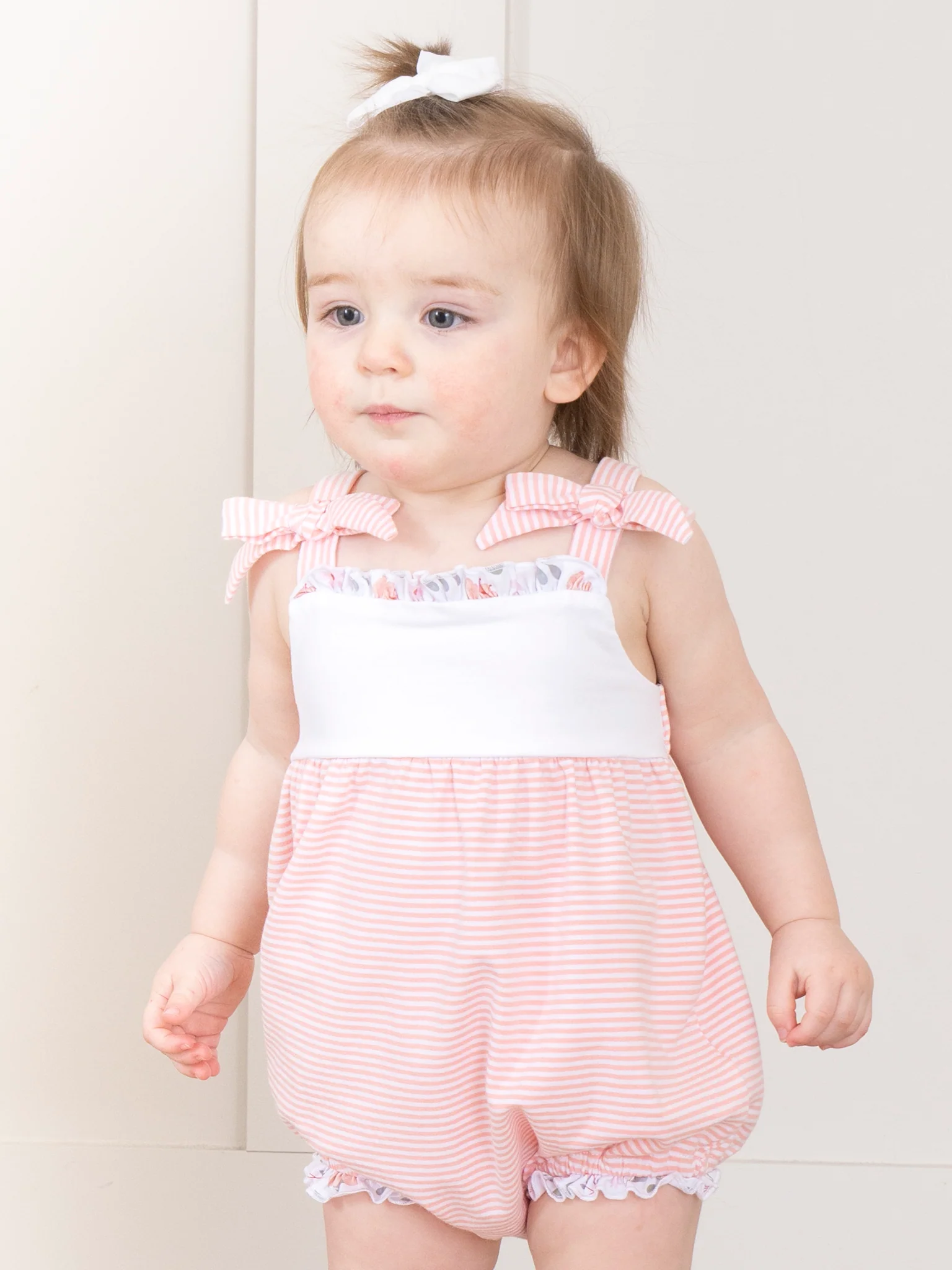 Blushing Bouquets Tank Ruffle Bubble Romper