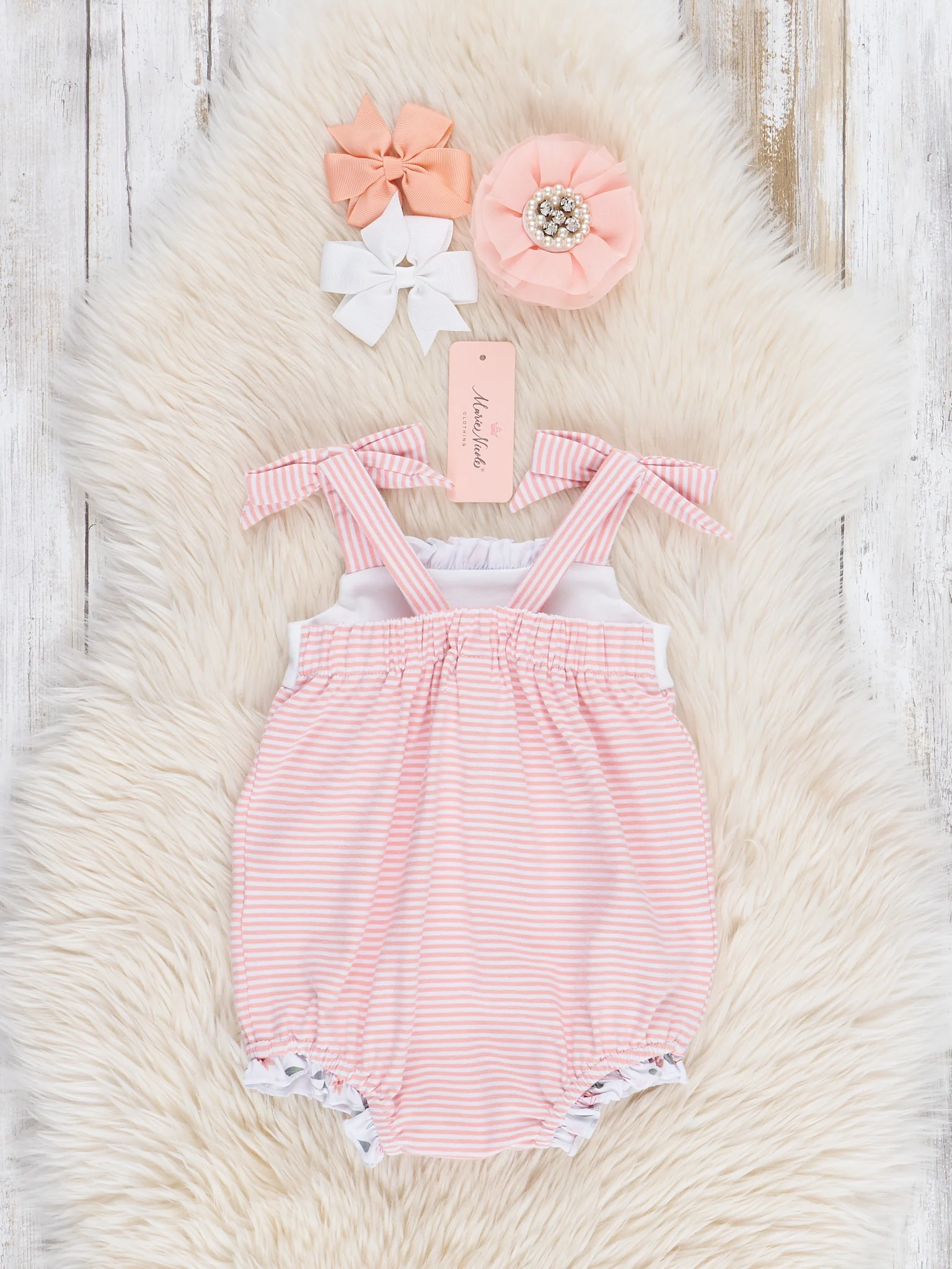 Blushing Bouquets Tank Ruffle Bubble Romper - Image 3