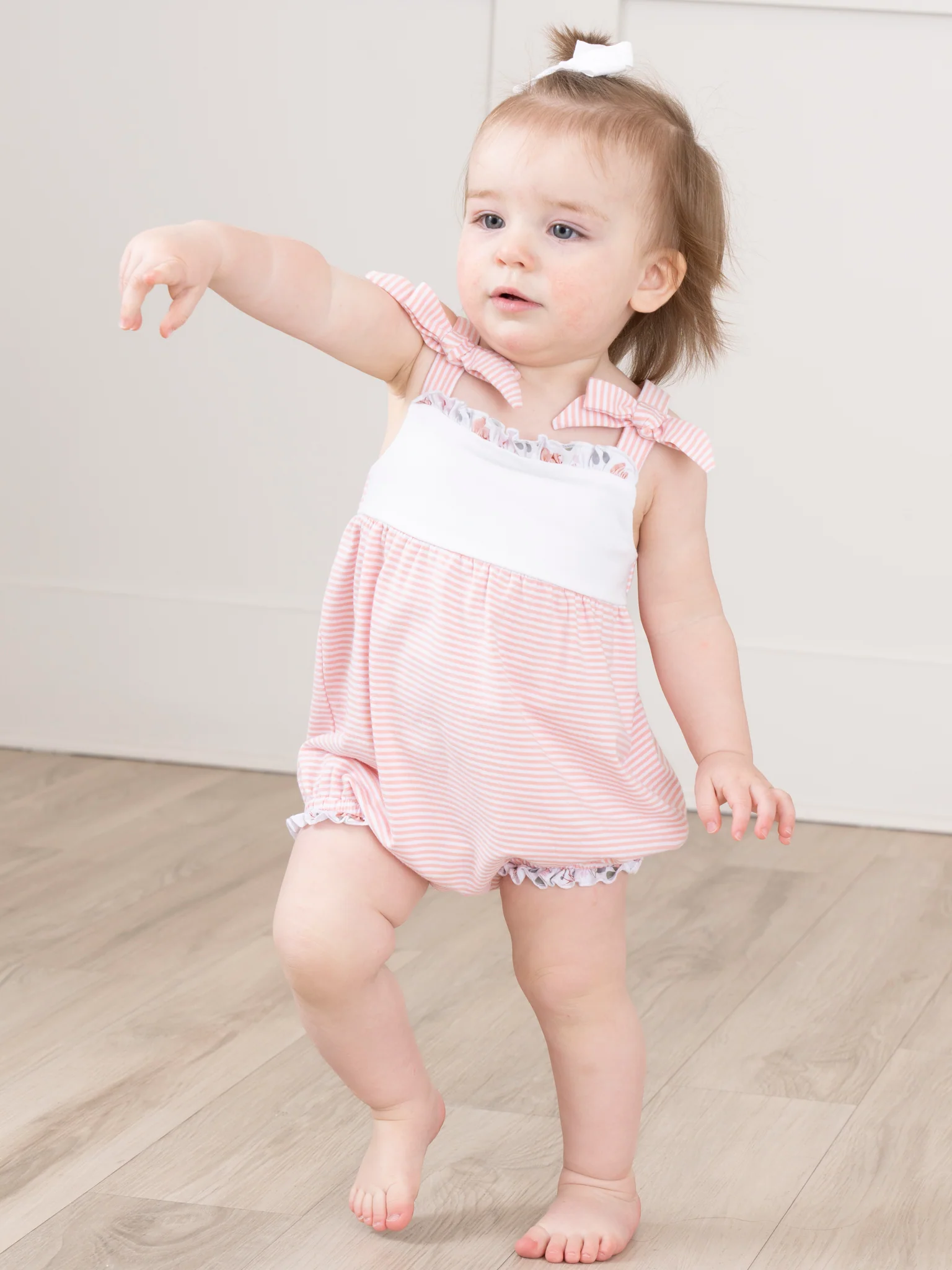 Blushing Bouquets Tank Ruffle Bubble Romper - Image 6