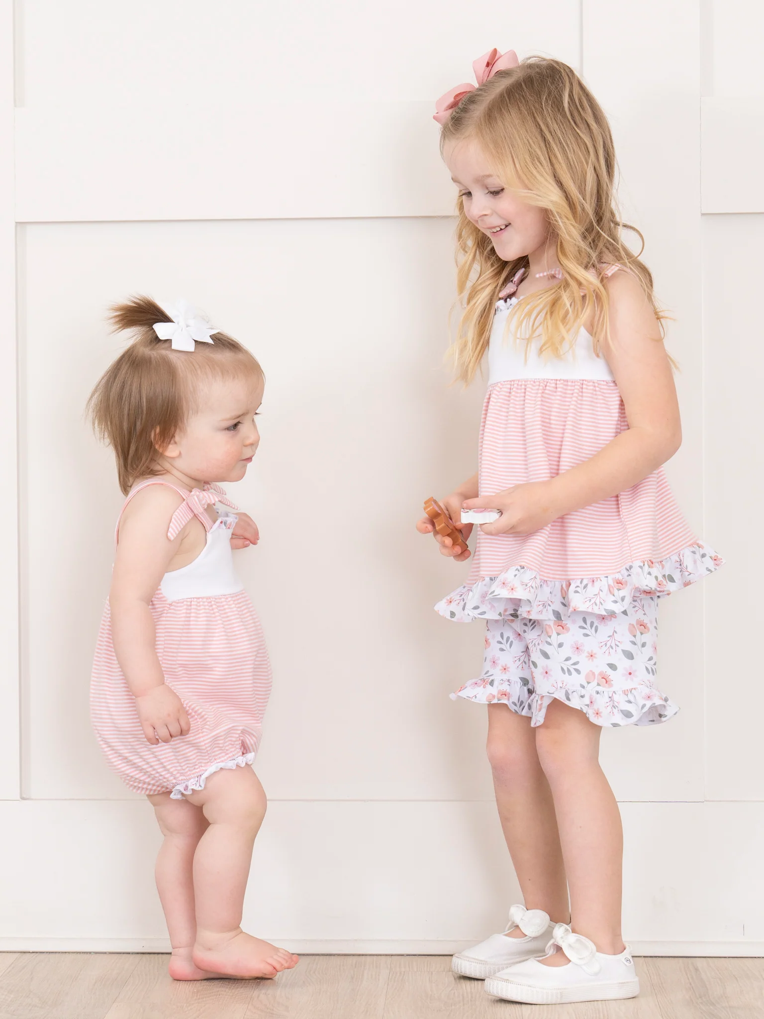 Blushing Bouquets Tank Ruffle Bubble Romper - Image 7