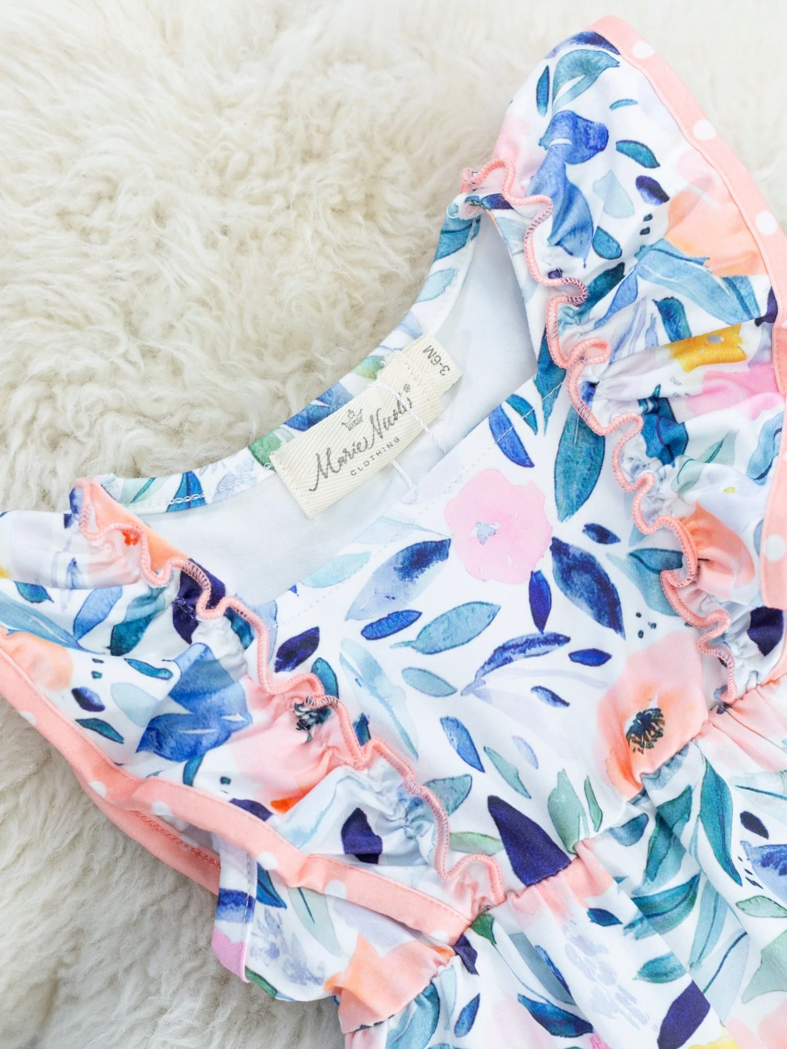 Blushing Susie Ruffle Romper - Image 3