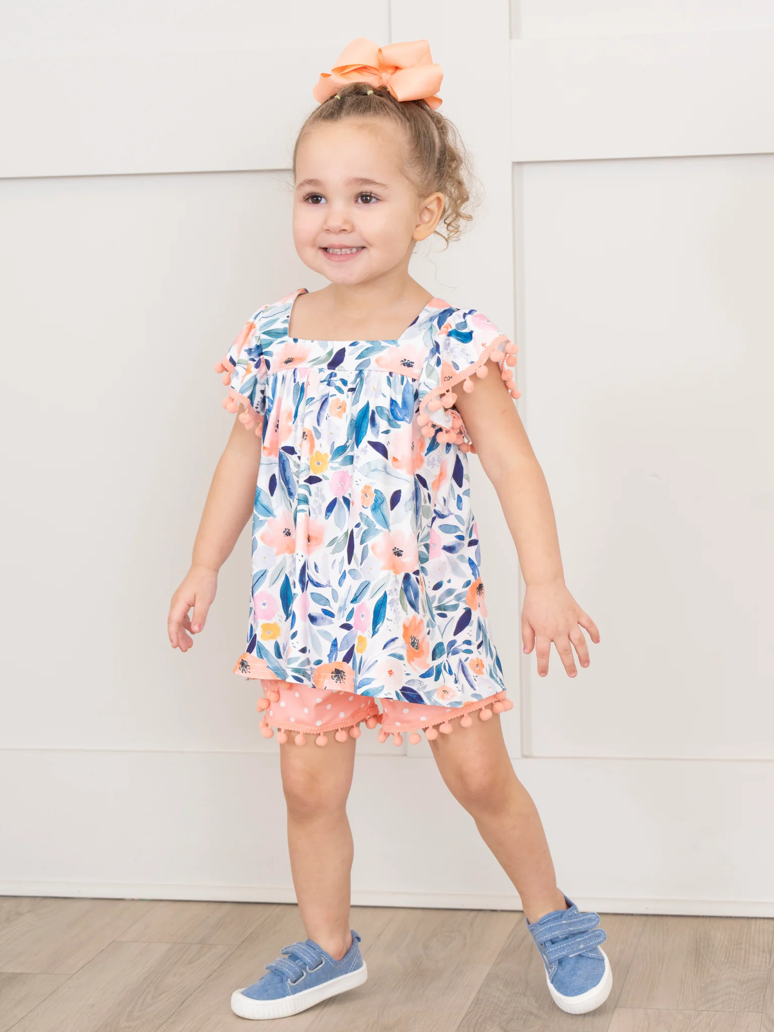 Blushing Susie Shorts & Tank Pom Pom Outfit - Image 5