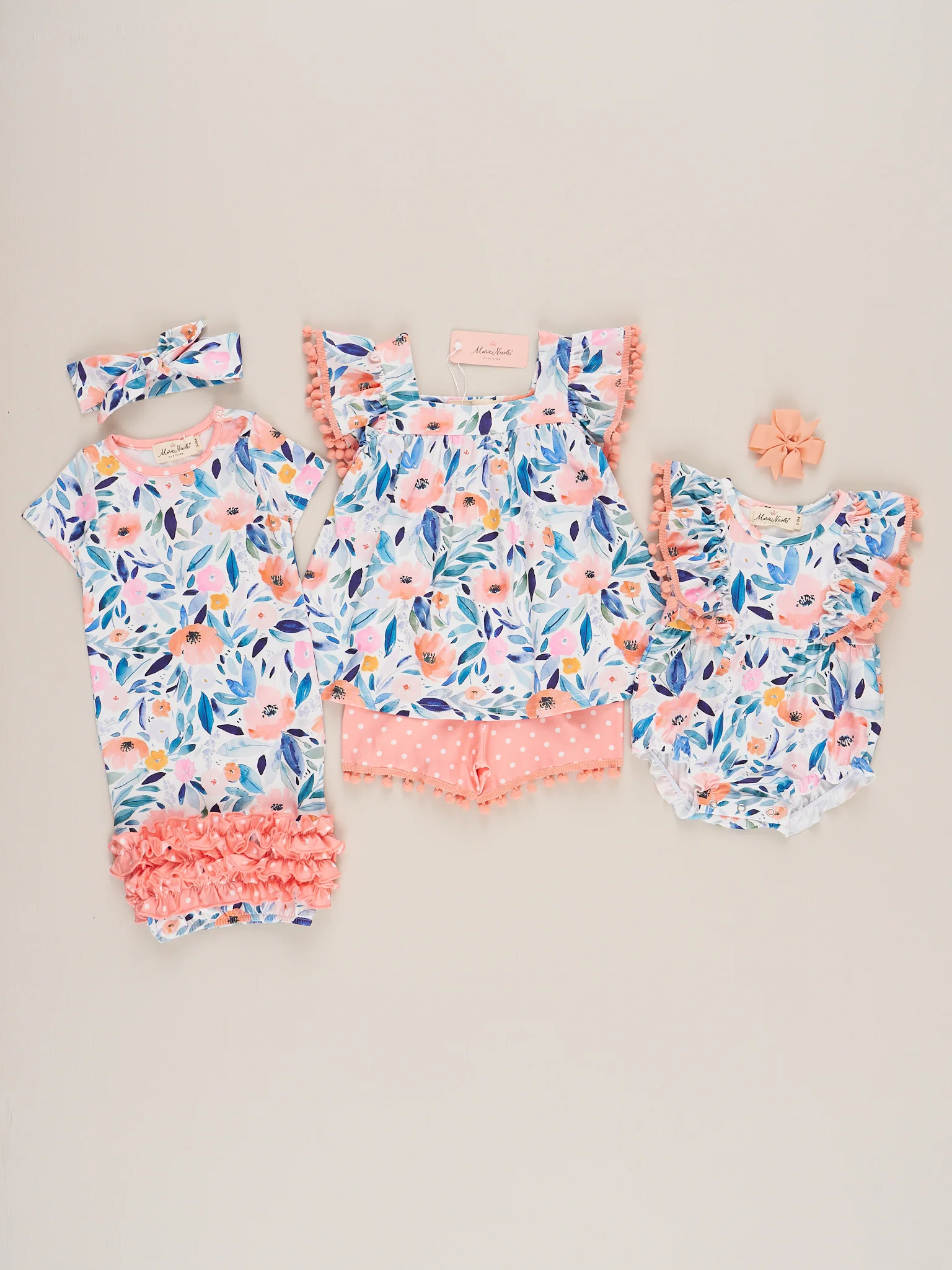 Blushing Susie Shorts & Tank Pom Pom Outfit - Image 9