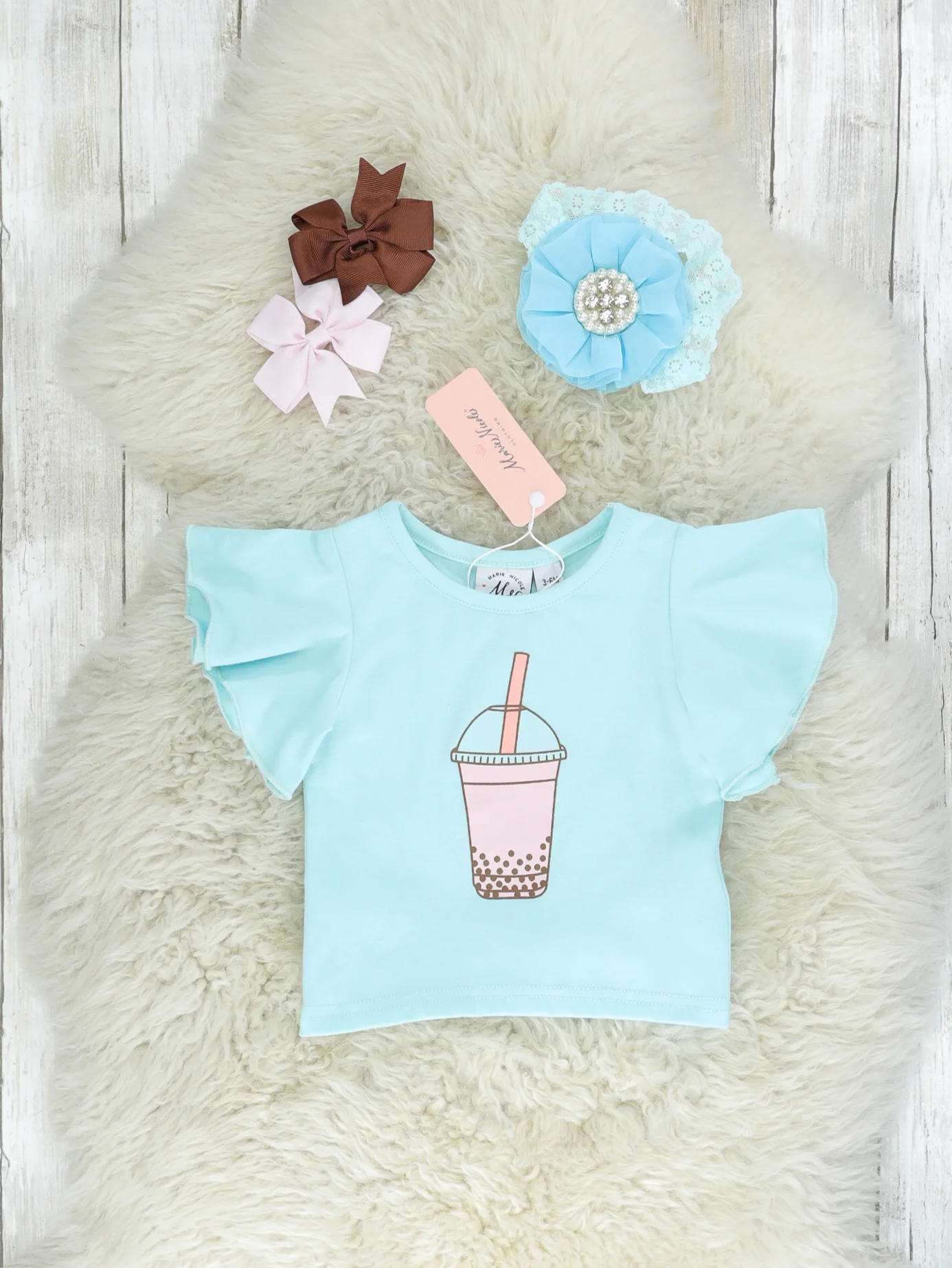 Boba Top & Suspender Dressy Skirt Set - Image 3