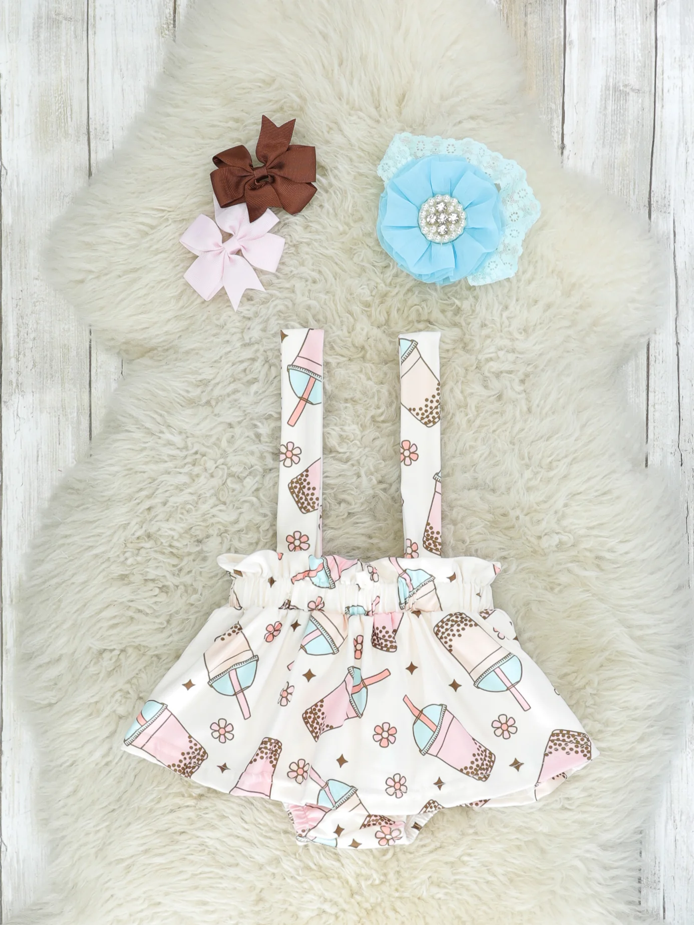Boba Top & Suspender Dressy Skirt Set - Image 4