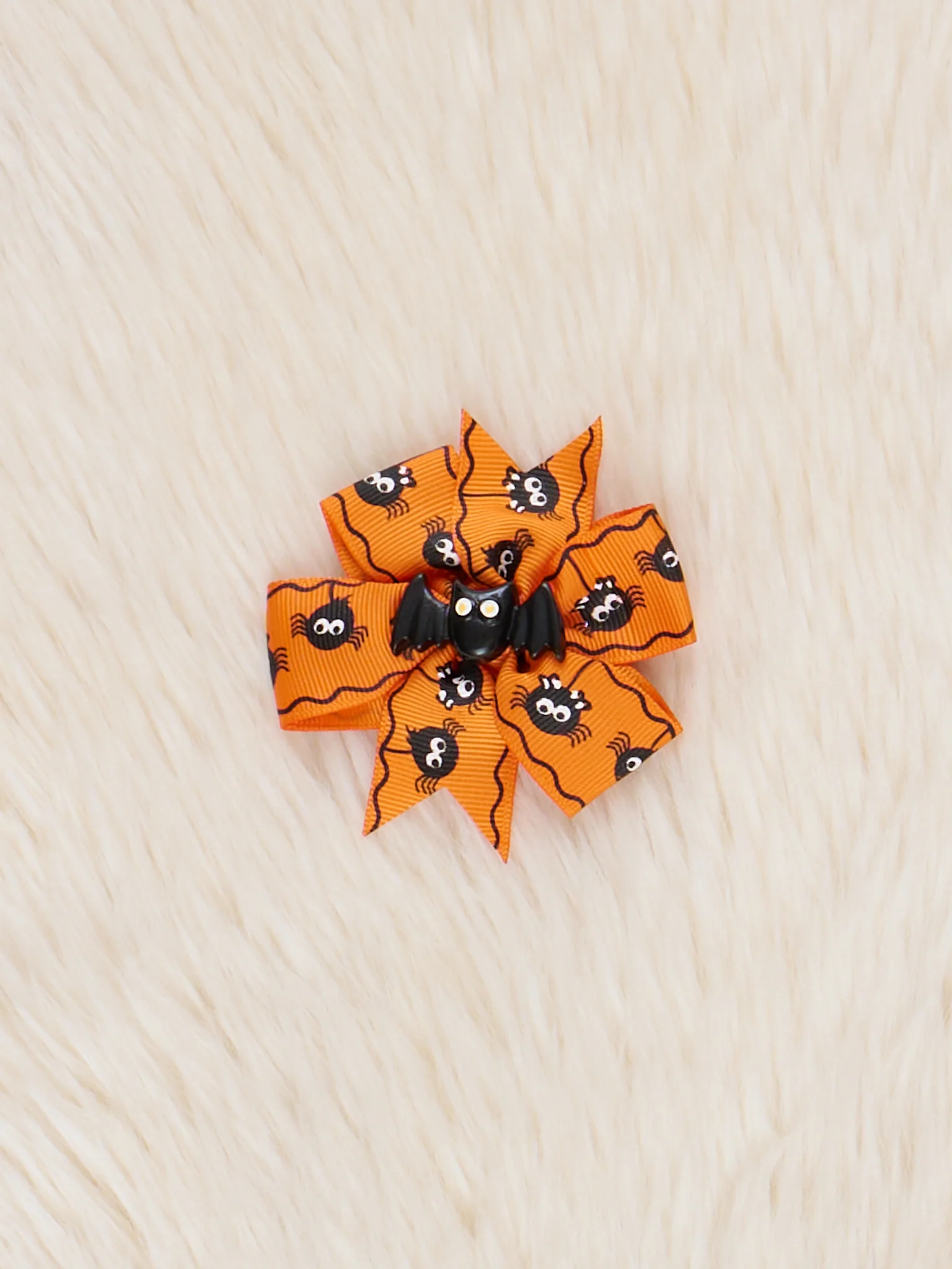 Boo-tiful Bat & Spiders Bow - Image 2
