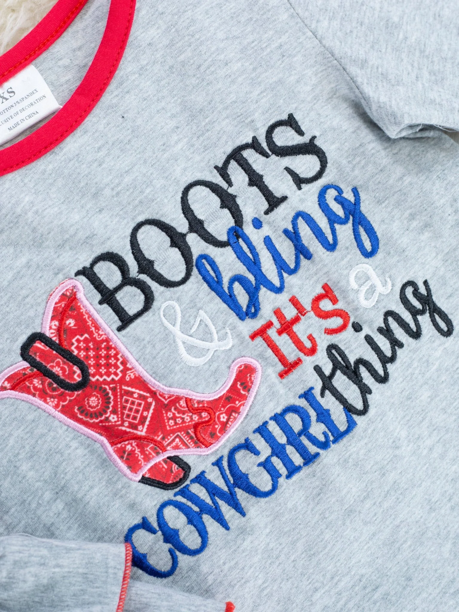 "Boots & Bling" Bandana Skirt Outfit - Image 3