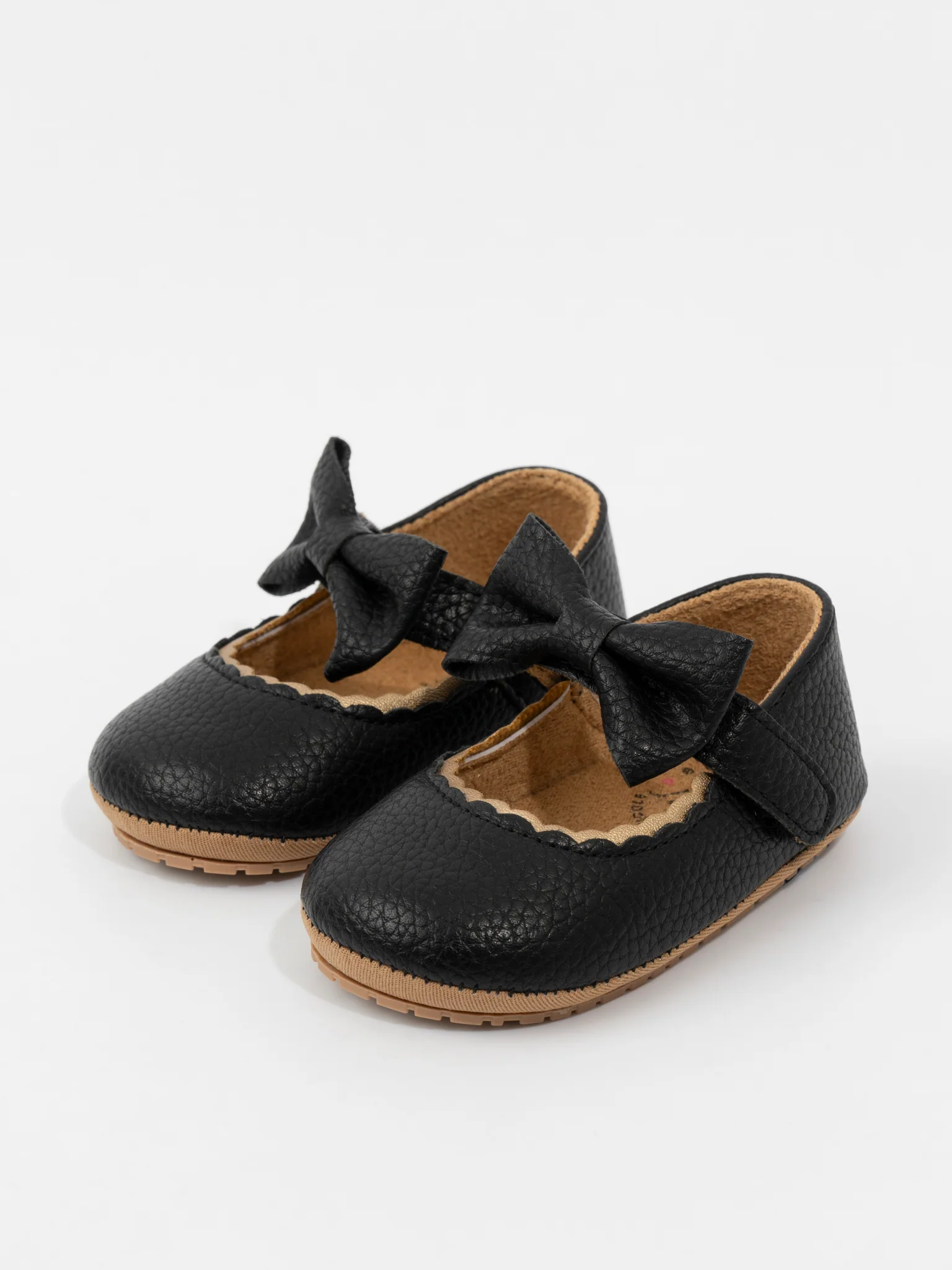 Scalloped Bows Mary Jane Baby Shoes - Image 4