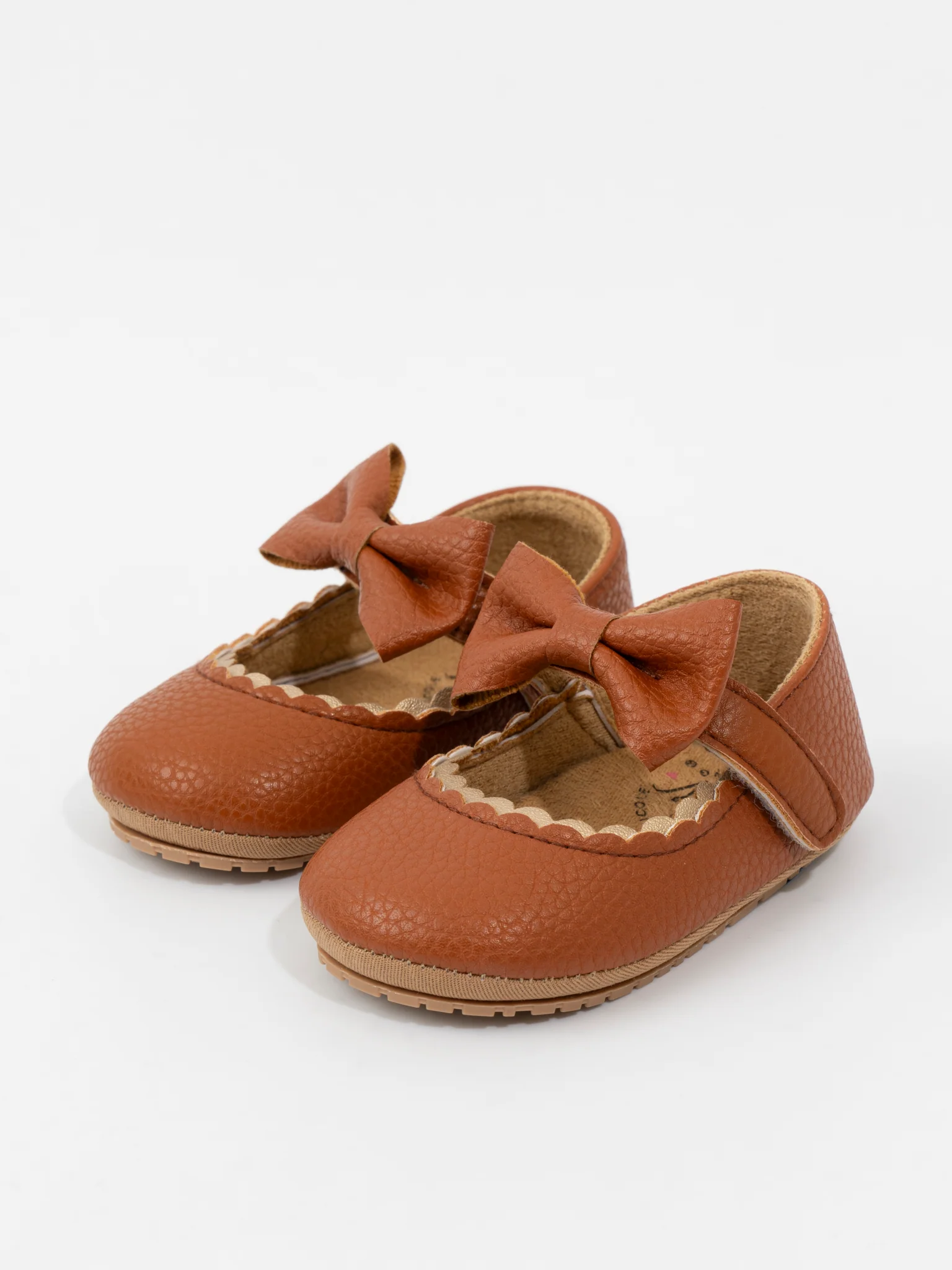 Scalloped Bows Mary Jane Baby Shoes - Image 5