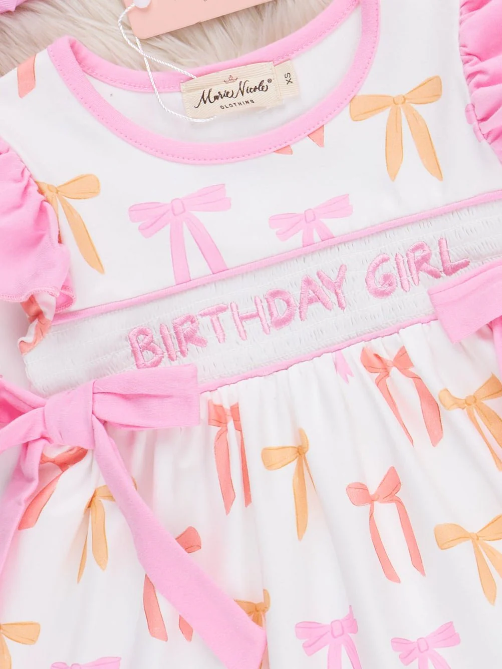 Bow-tiful Birthday Girl Smocked Dress - Image 2