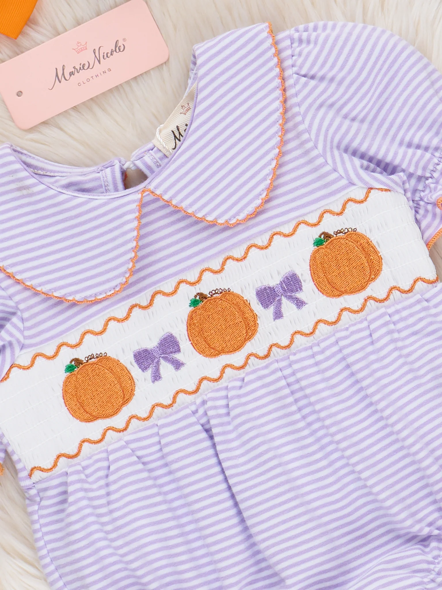 Bow-tiful in the Patch Embroidered Bubble Romper - Image 3