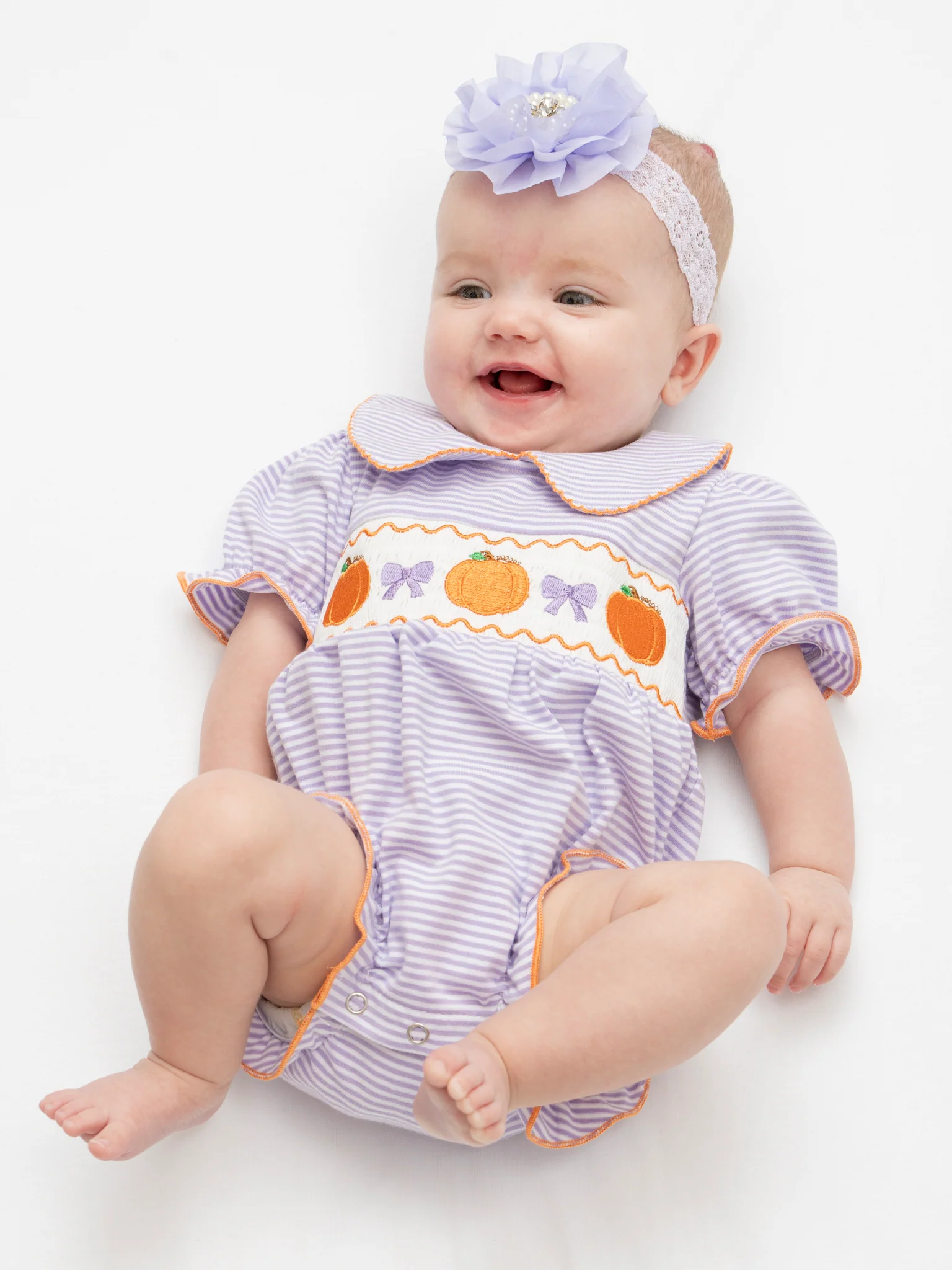 Bow-tiful in the Patch Embroidered Bubble Romper - Image 5