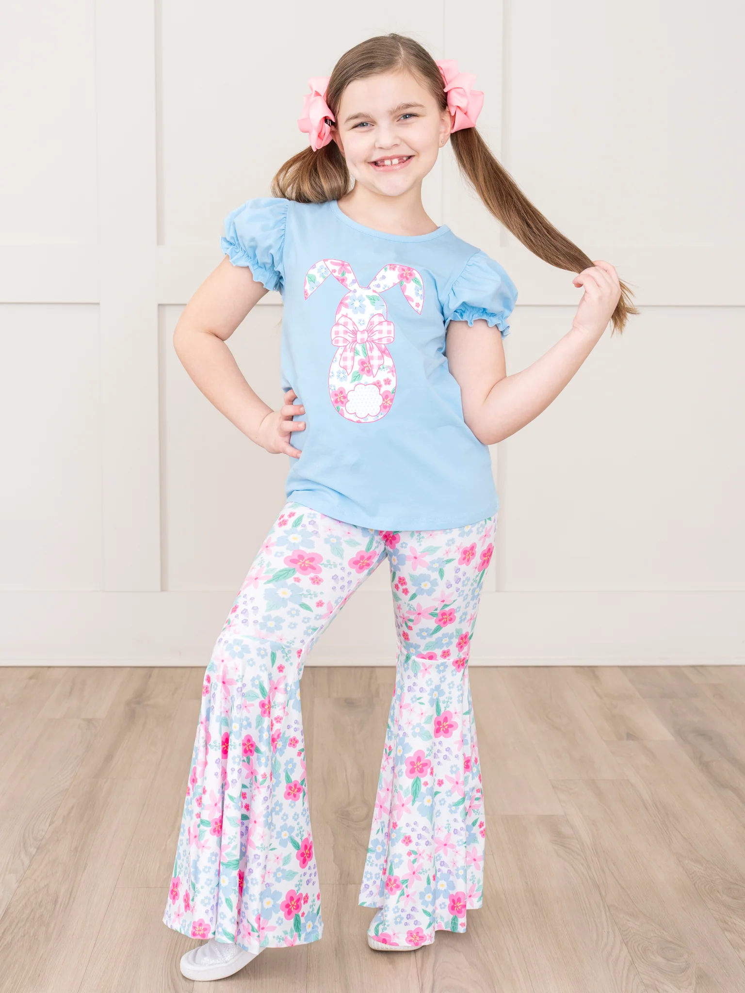 Bright Buttercups Bunny Bell Bottom Outfit - Image 6