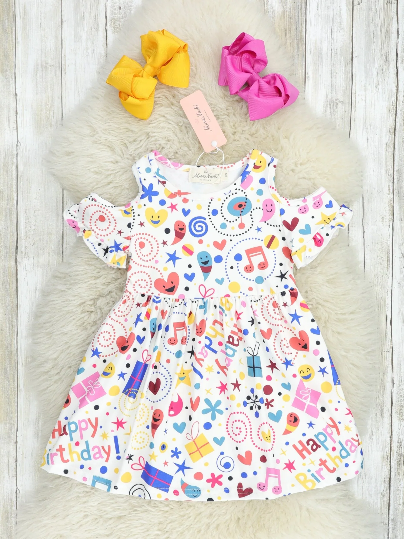 Bright "Happy Birthday" Dress