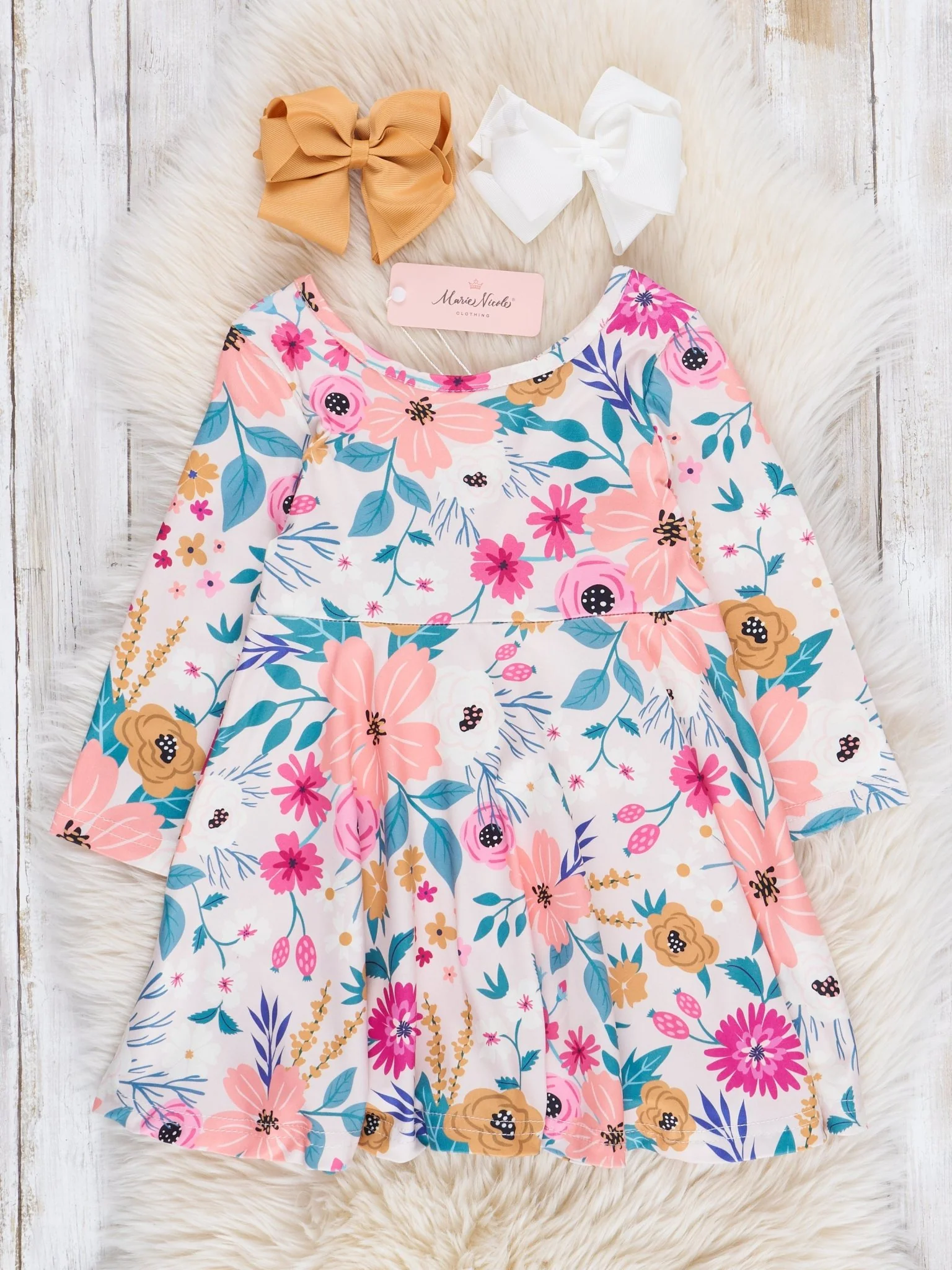 Bright Wildflowers Swing Dress