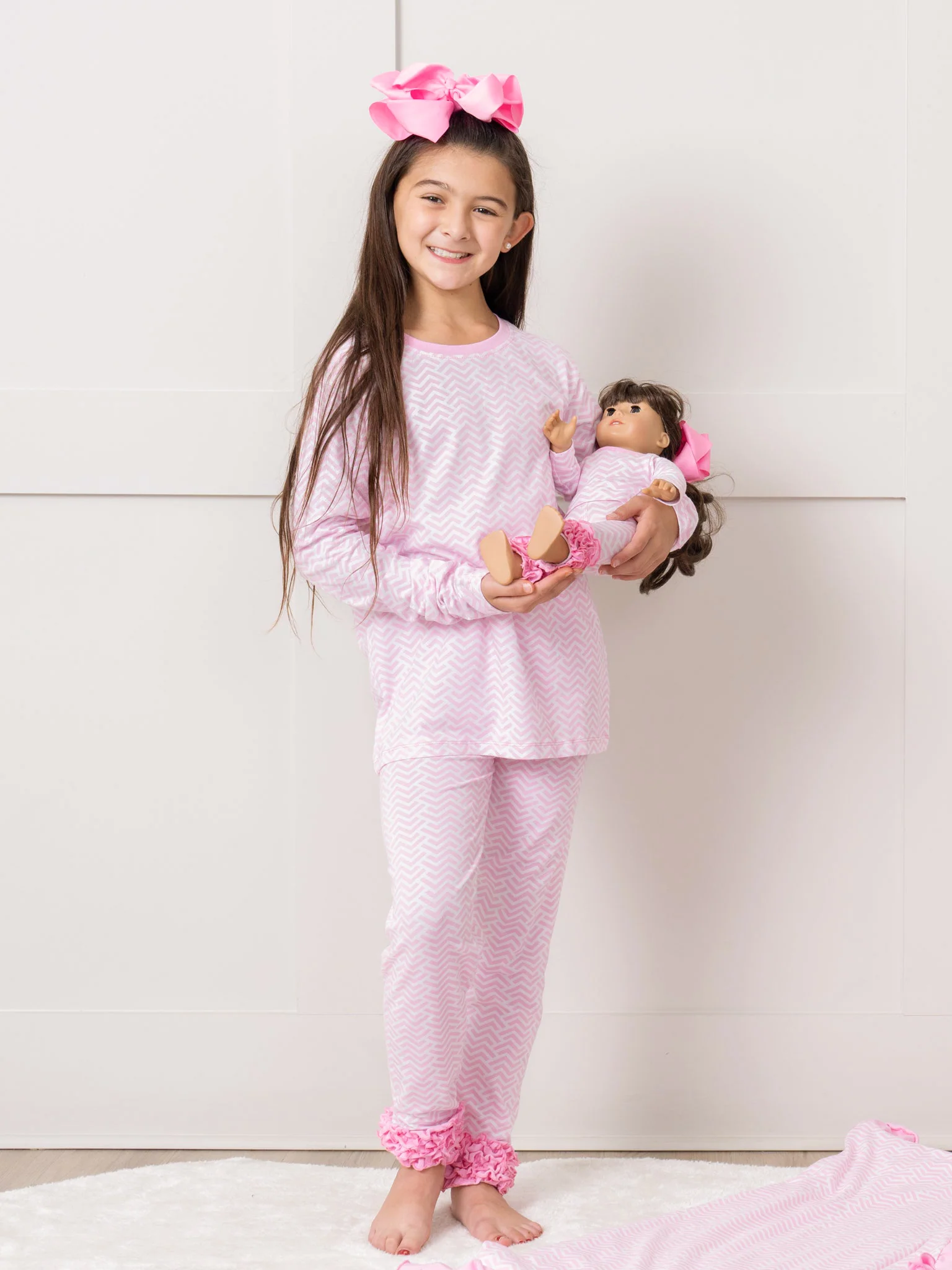 Broken Chevron Stripe Pajama Set - Boys & Girls - Image 2