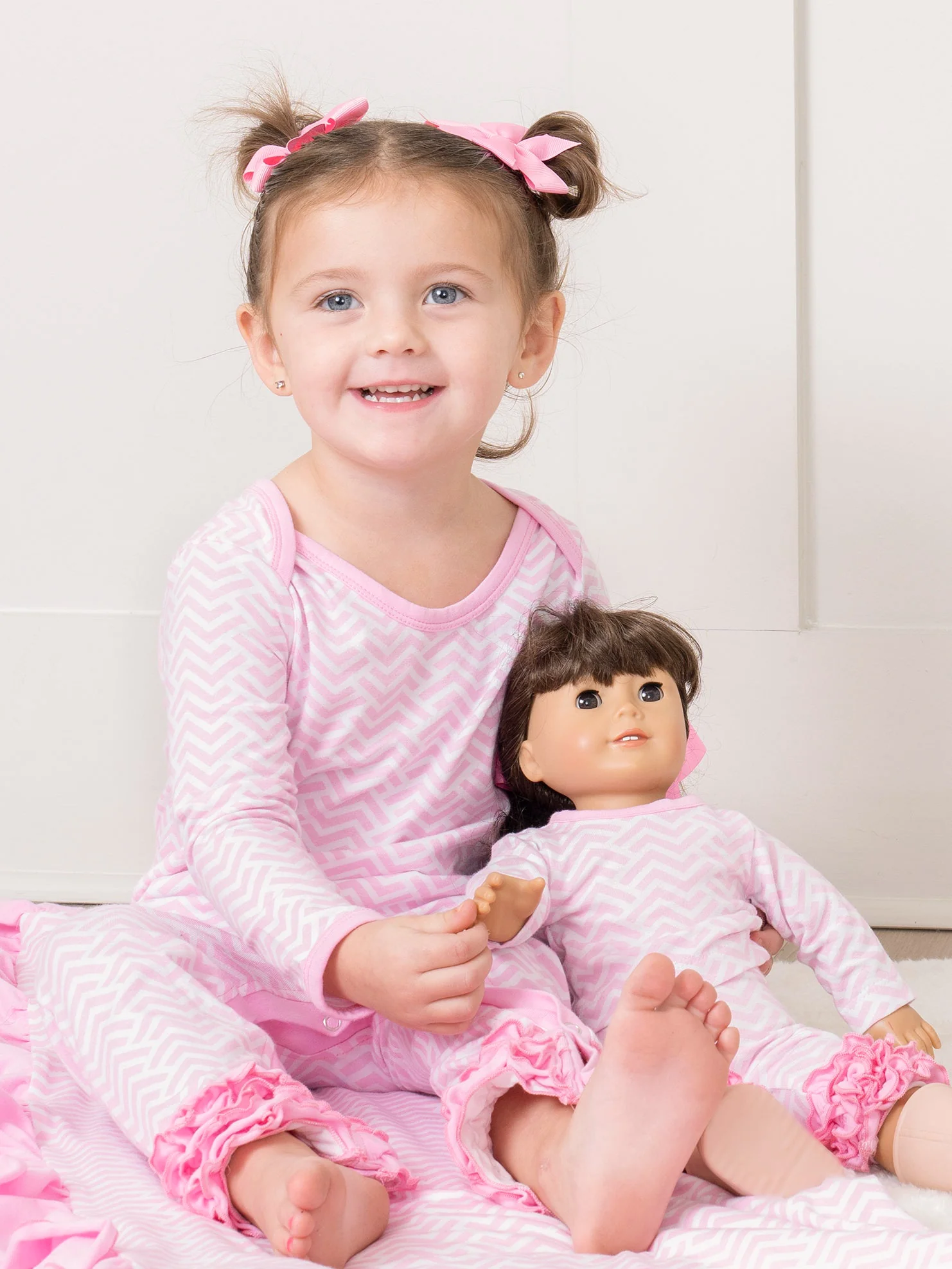 Broken Chevron Stripe Sleeper Pajamas - Image 3
