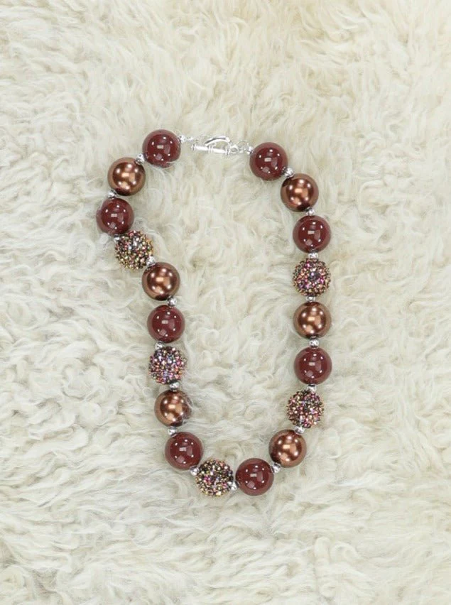 Brown Bubblegum Necklace