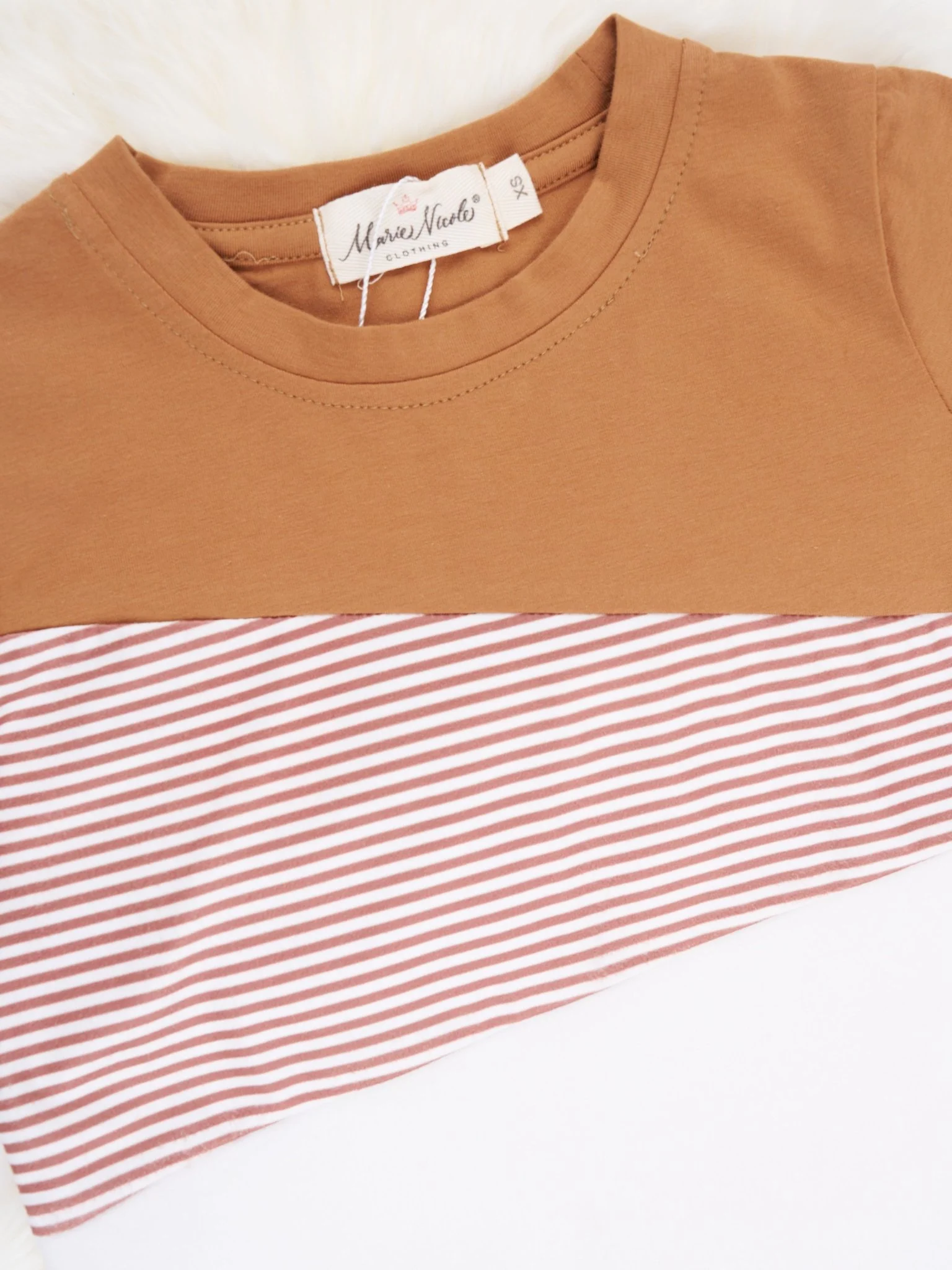 Brown Colorblock Outfit - Image 3