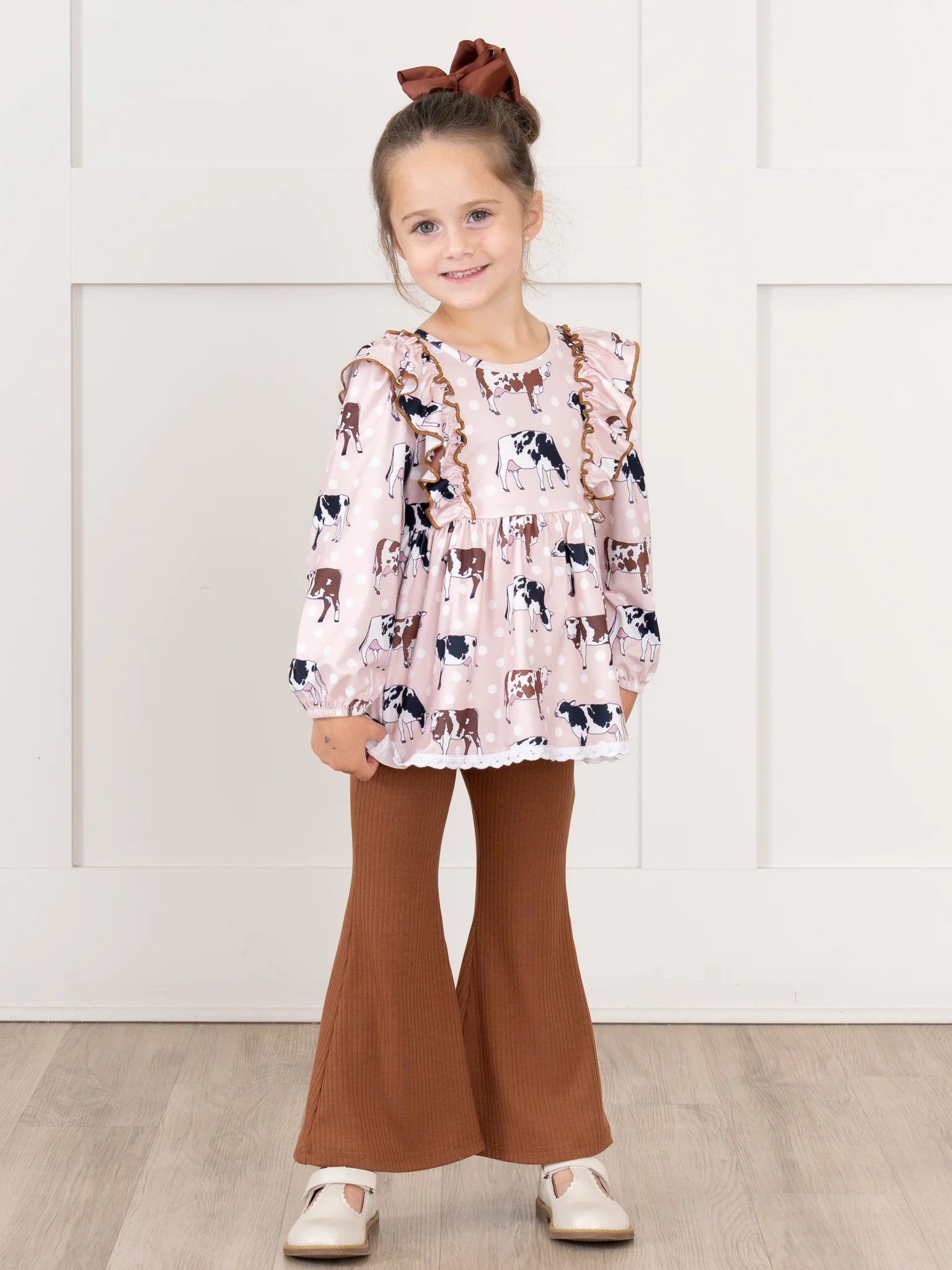 Brown Cow Ruffle Outfit - Image 4