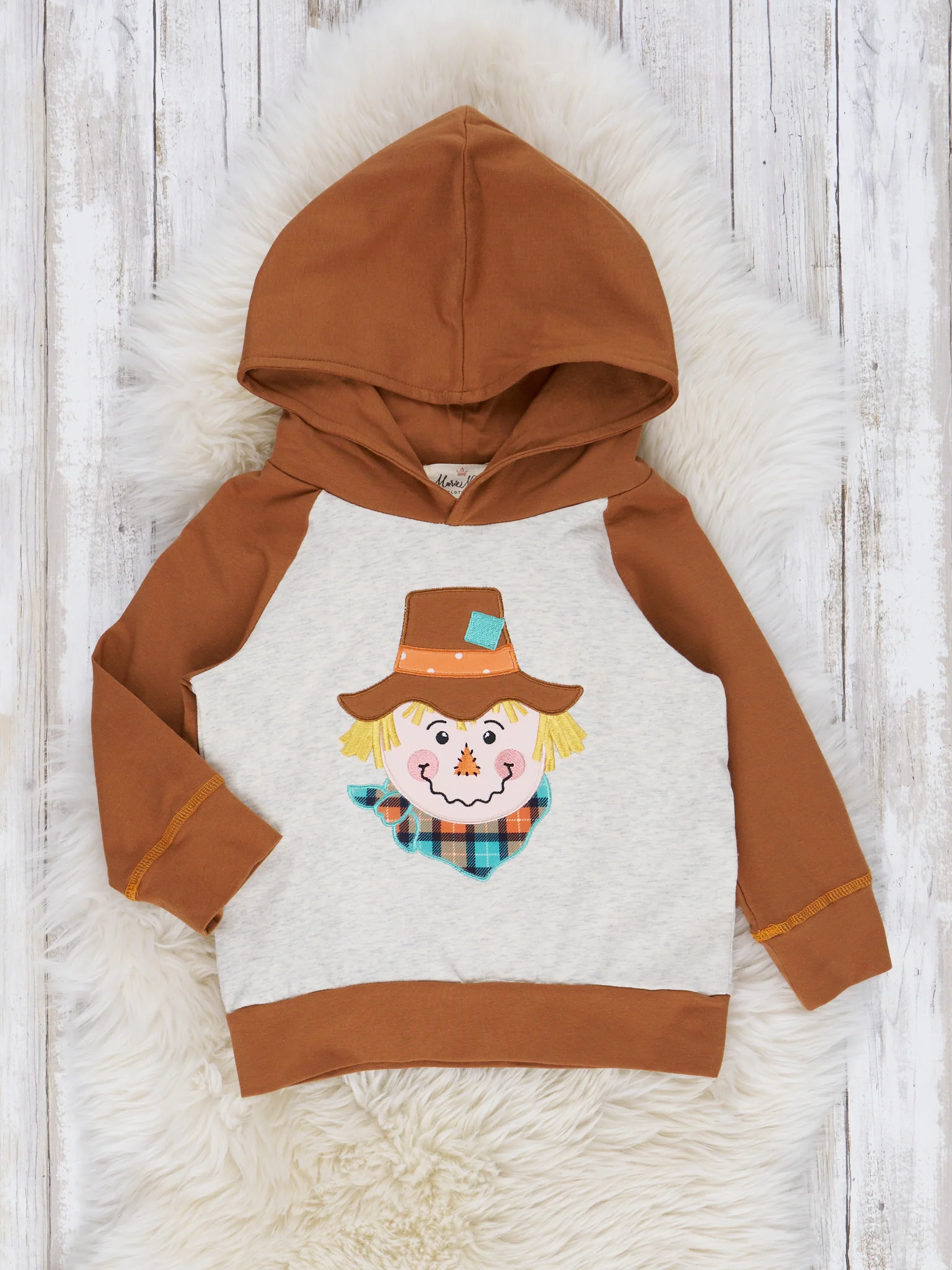 Brown Sweet Scarecrow Raglan Hoodie