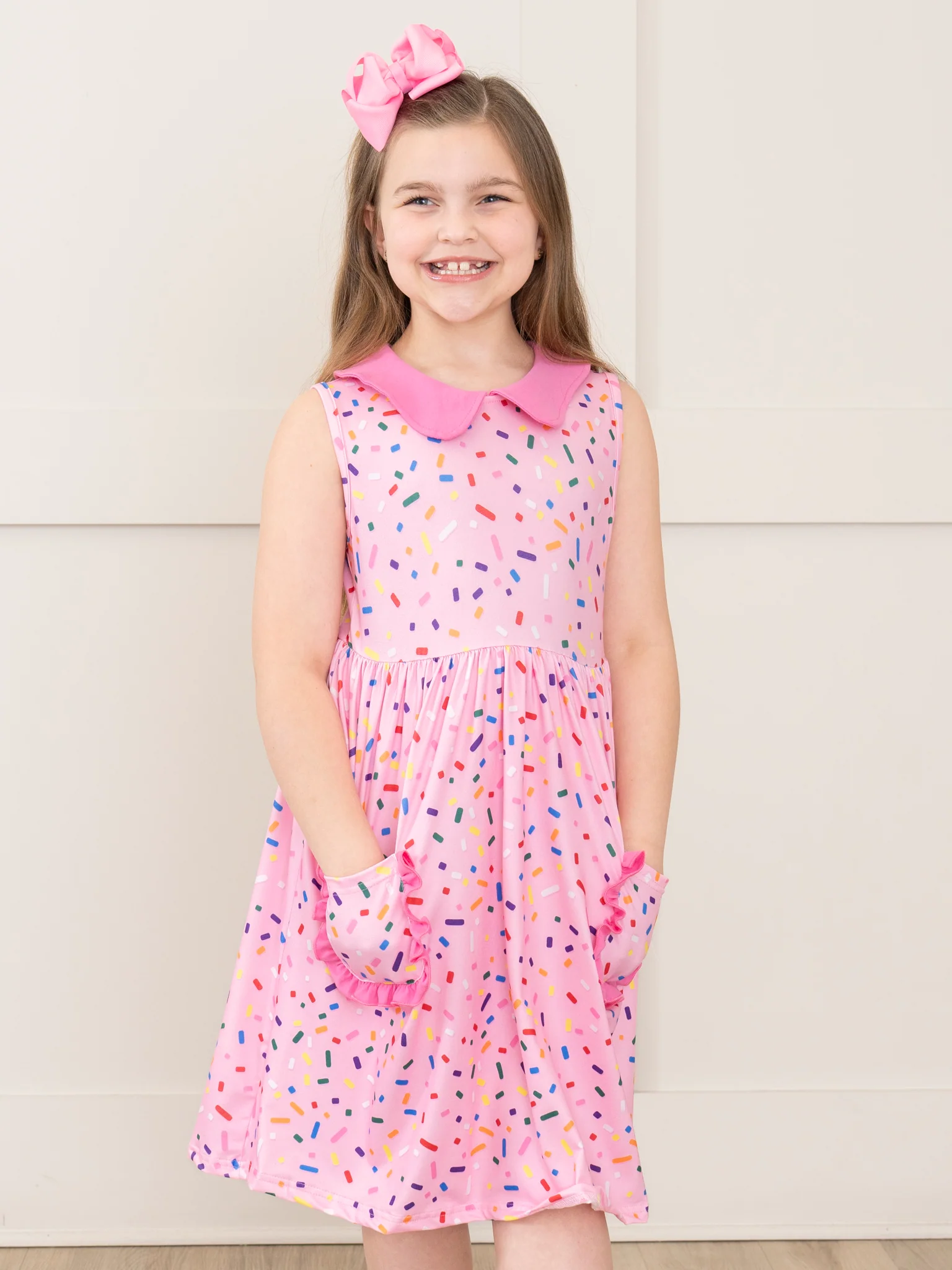 Bubblegum Sprinkles Ruffle Dress - Image 5