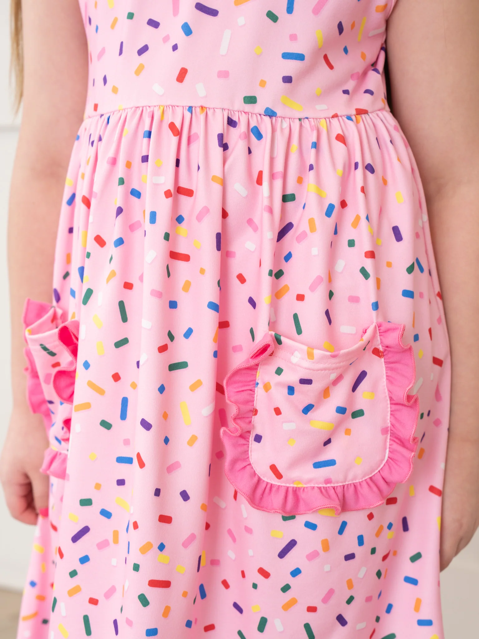 Bubblegum Sprinkles Ruffle Dress - Image 7
