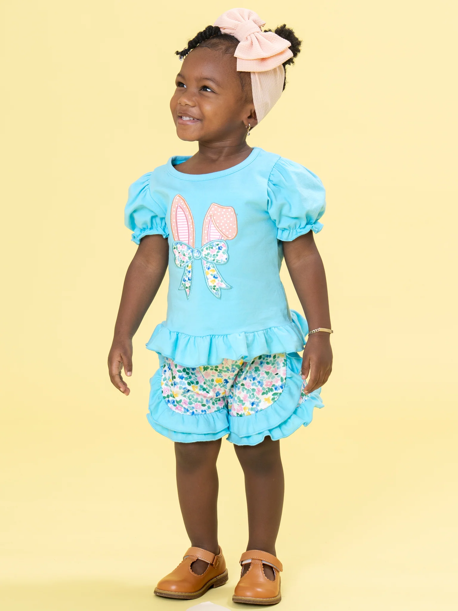 Bunny Ears Blooms Embroidered Outfit - Image 5