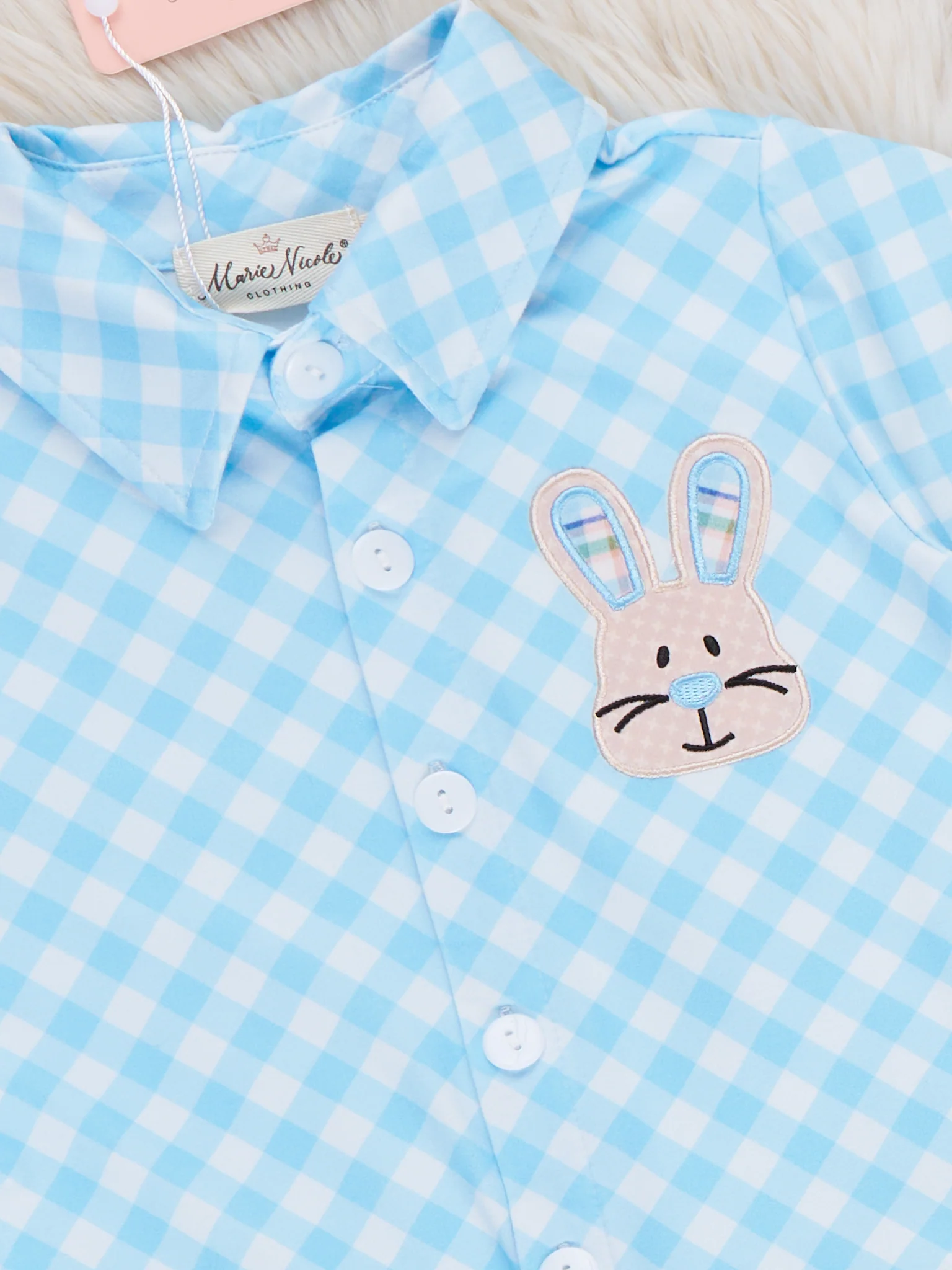 Bunny Square Play Embroidered Shirt - Image 2
