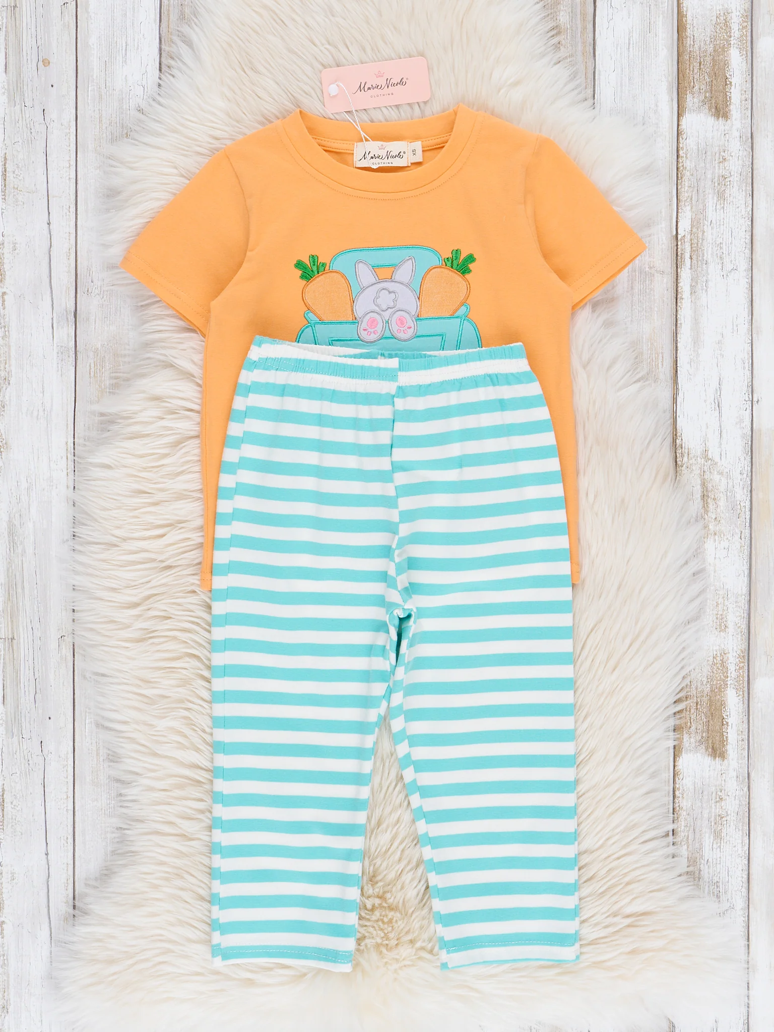 Bunny Truck Embroidered Outfit - Image 3