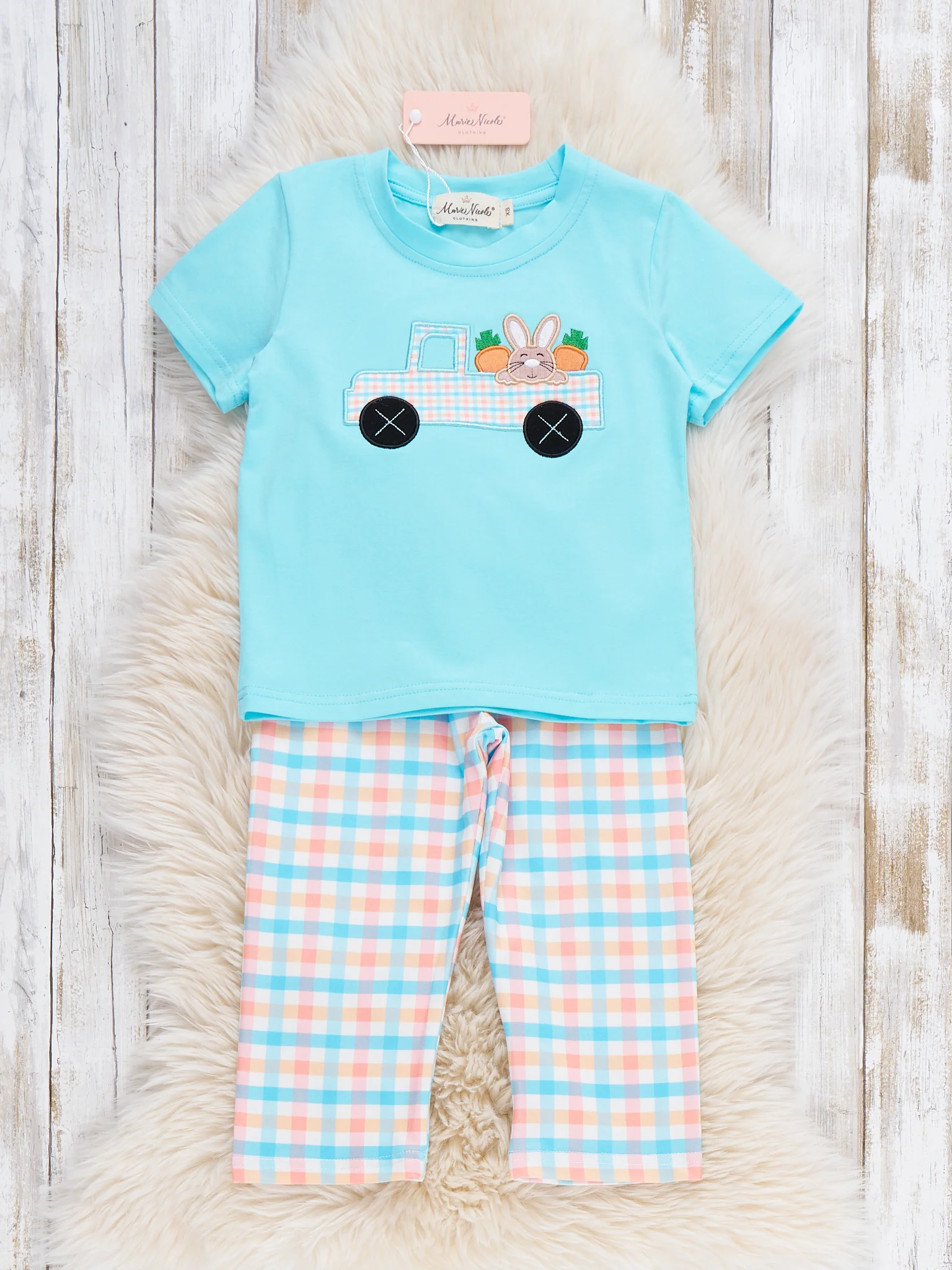 Bunny’s Carrot Delivery Embroidered Outfit - Image 2