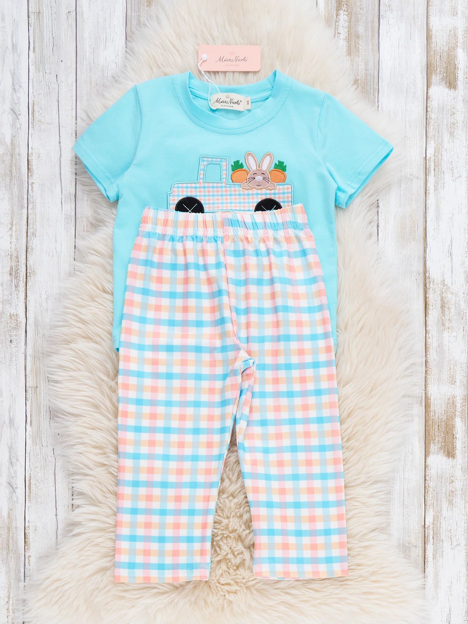 Bunny’s Carrot Delivery Embroidered Outfit - Image 4