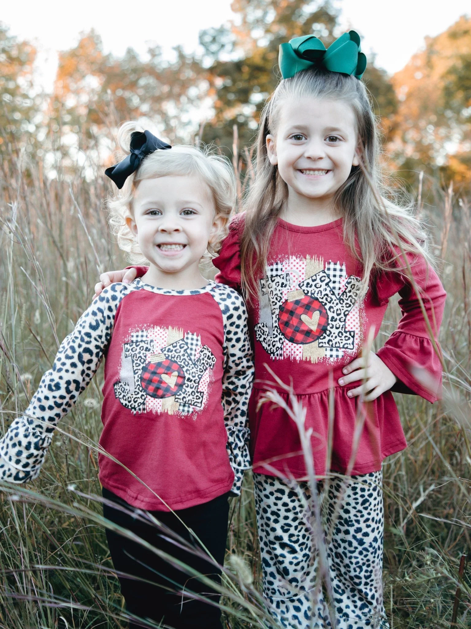 Burgundy "Joy" Leopard Ruffle Outfit - Image 5
