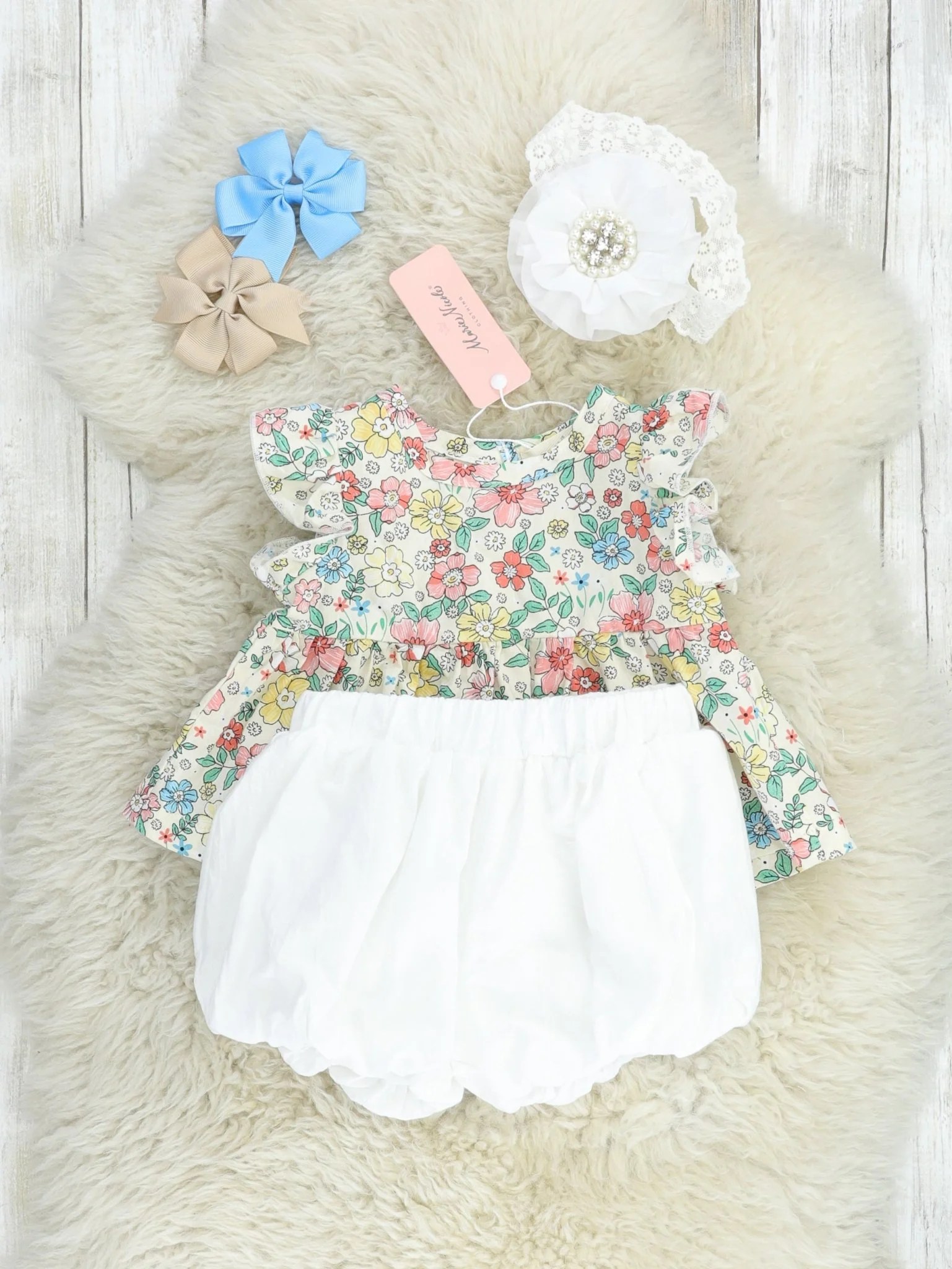 Buttercup Ruffle Tunic & Bloomers Outfit - Image 2