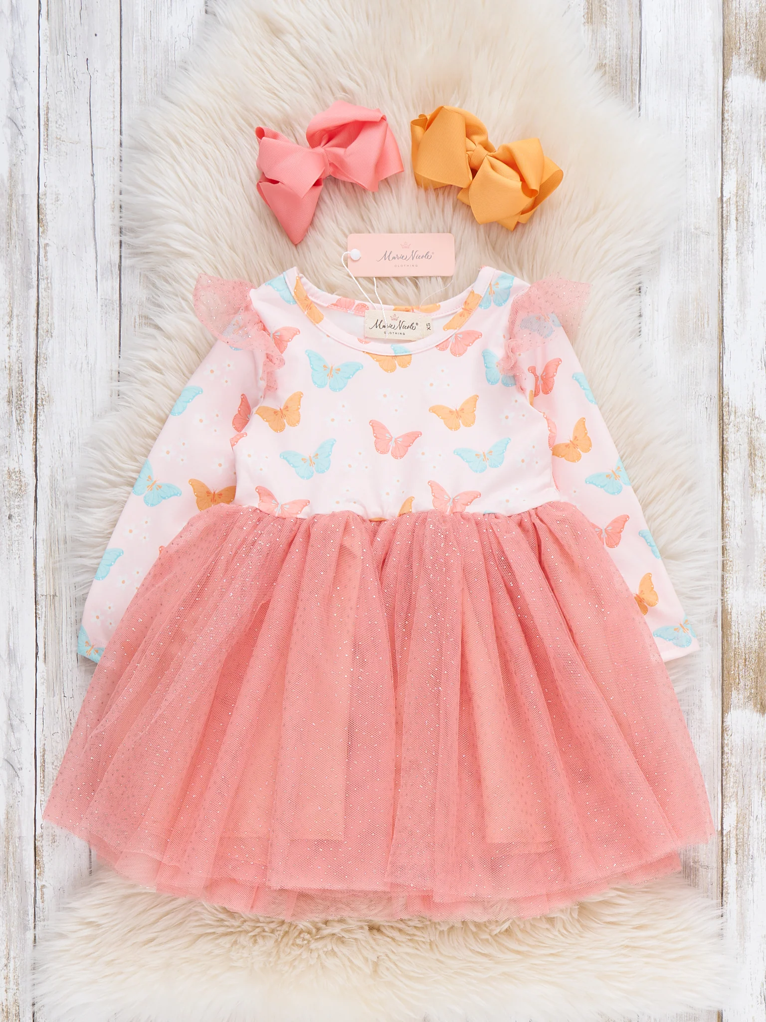 Butterfly Garden Whimsy Tulle Dress