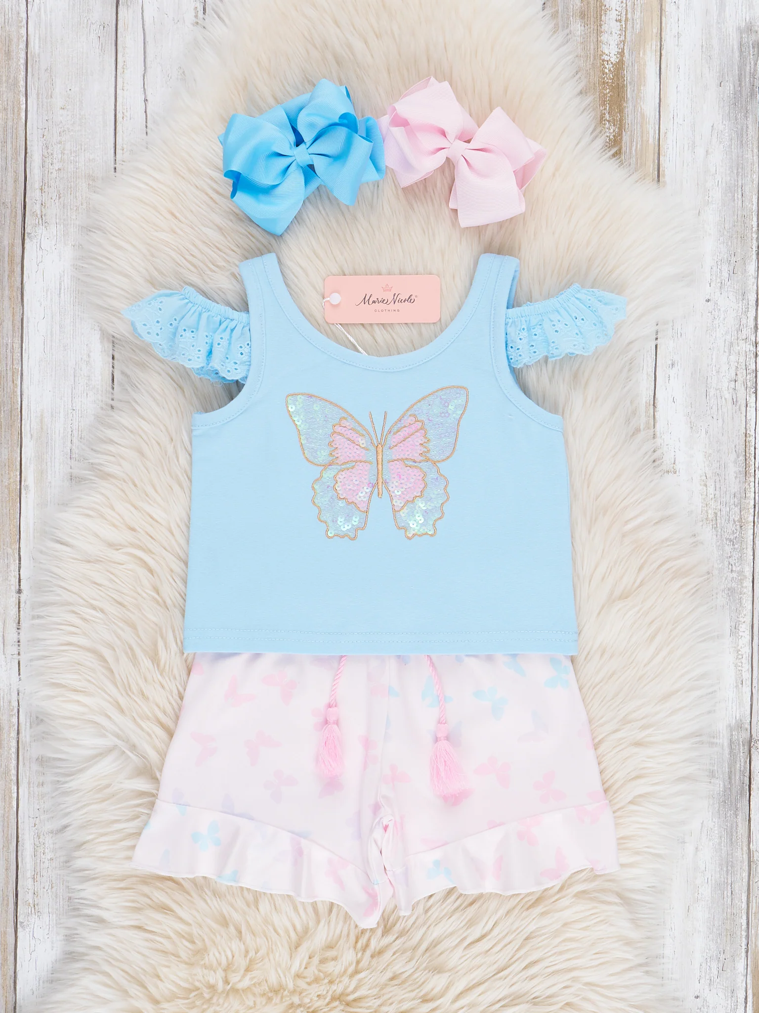 Butterfly Wishes Ruffle Outfit
