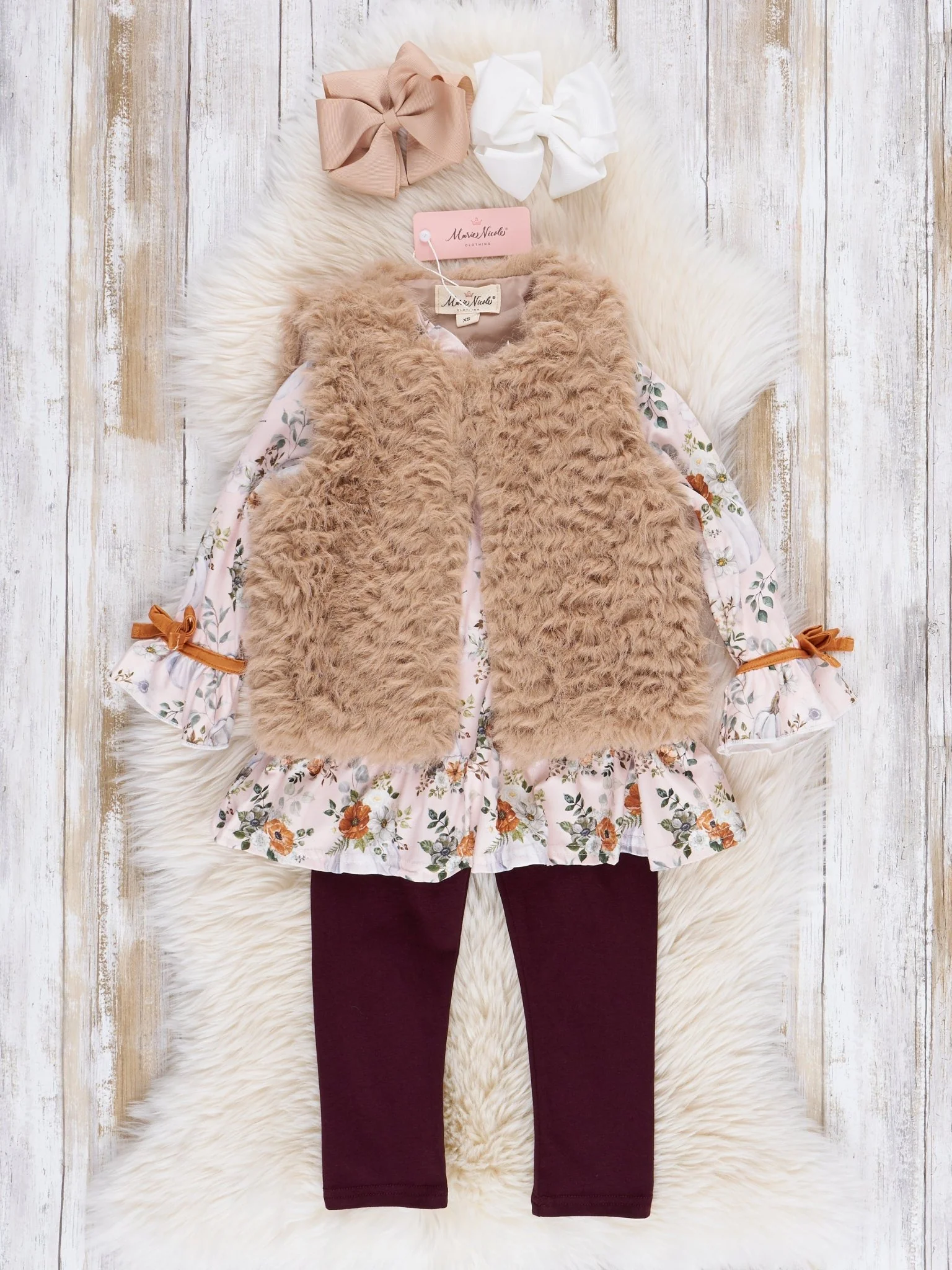 Butterscotch Wildflowers & Pumpkins 3 Piece Set